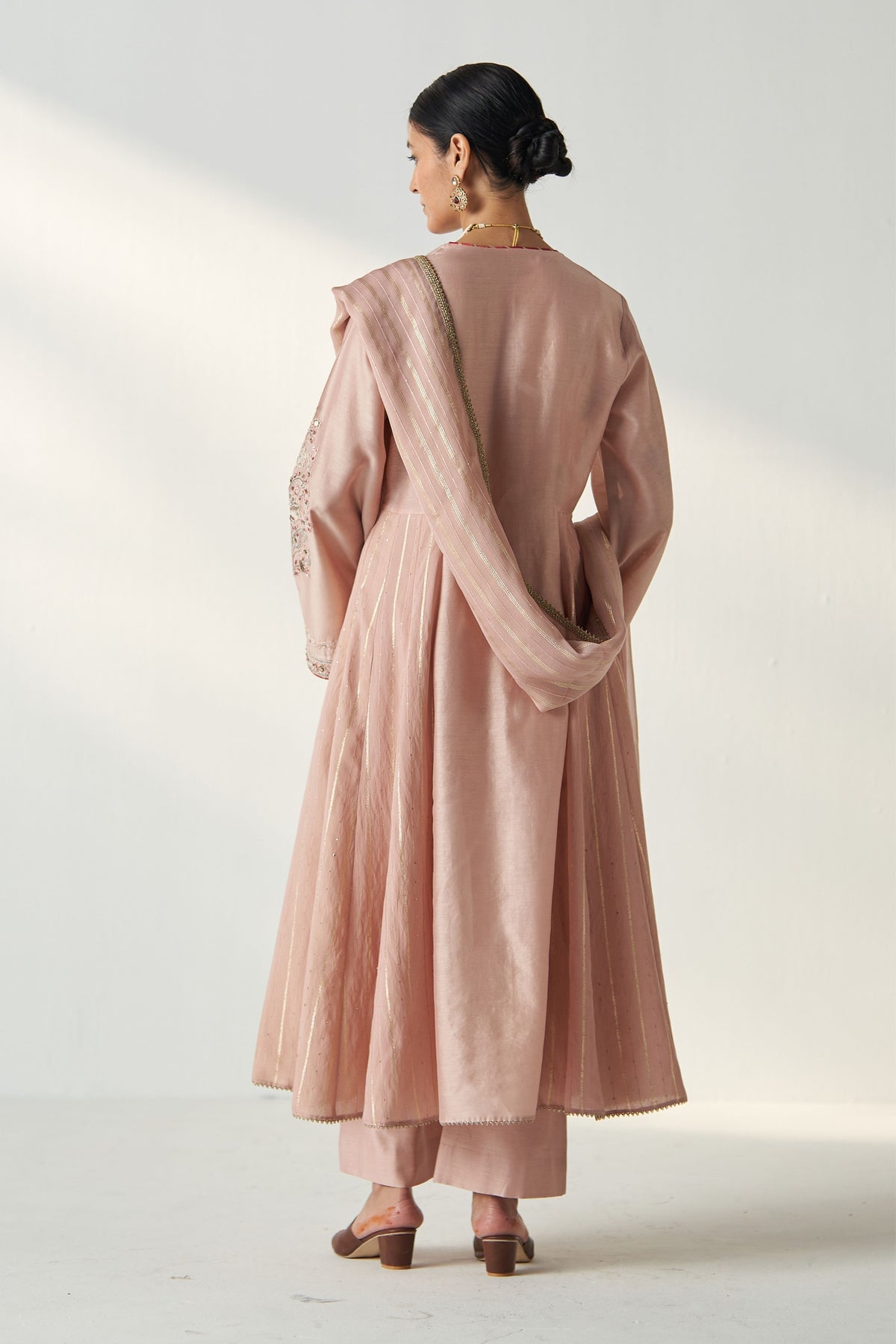 Palak Blush Pink Anarkali Set
