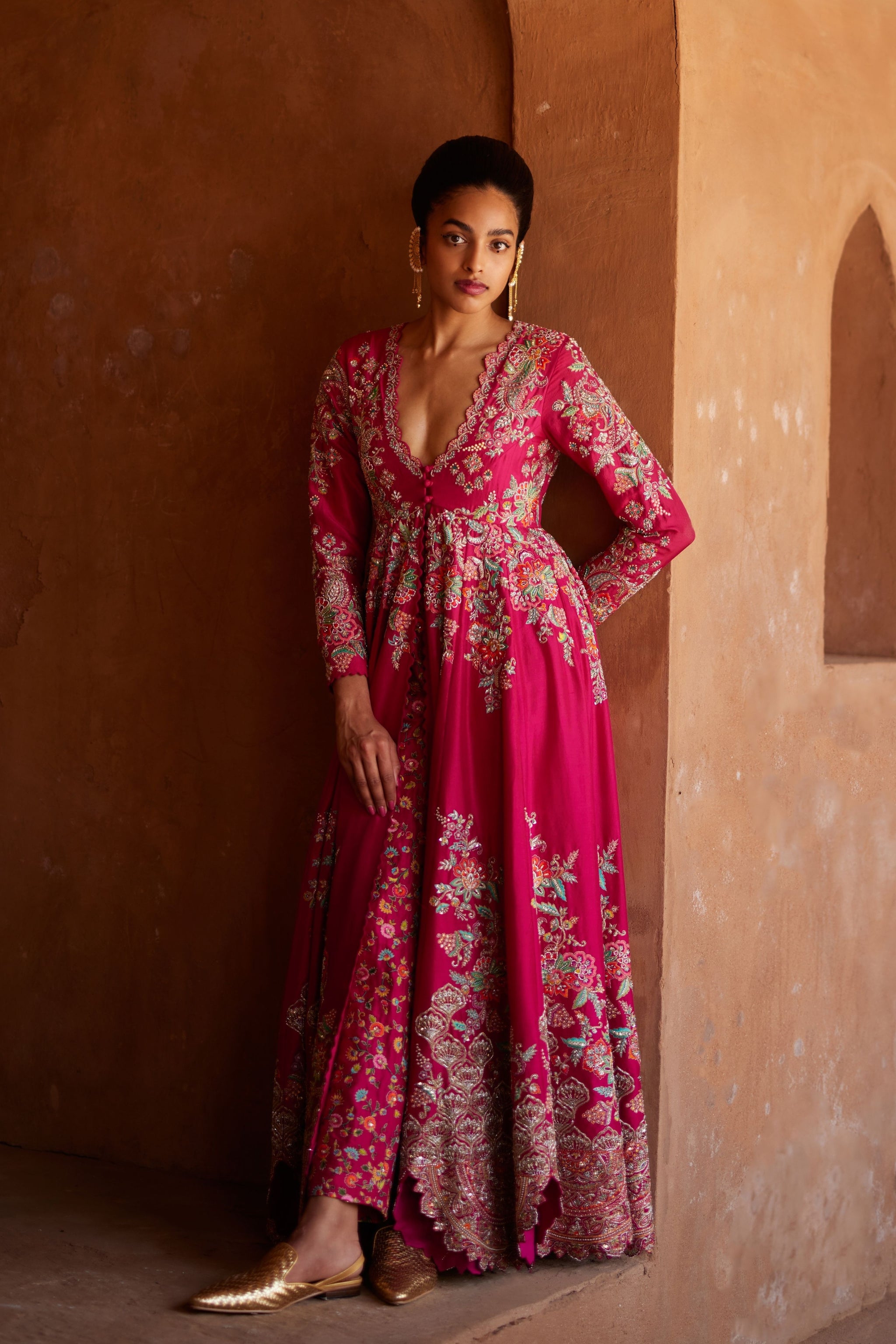 Mrunalini Rao Preyasi Anarkali Set Elahe