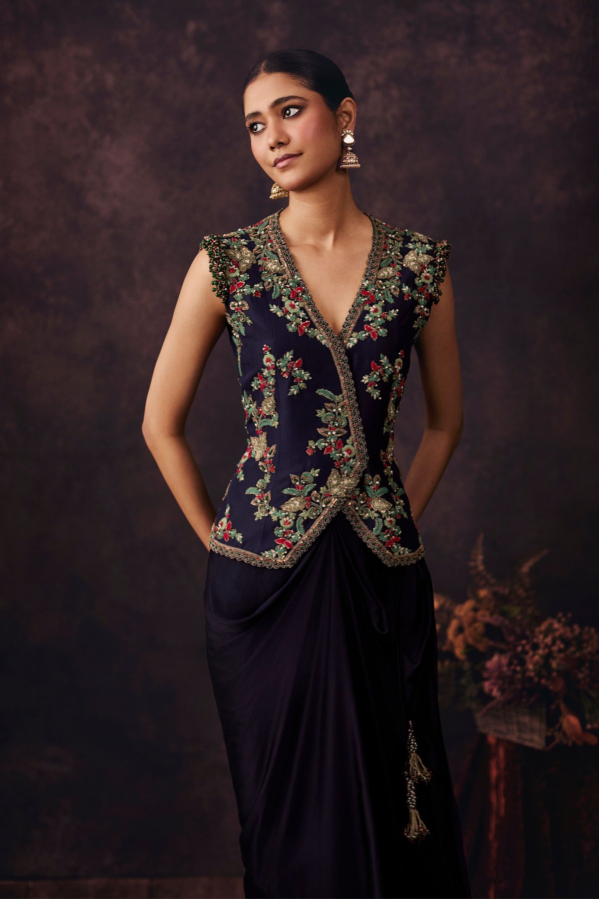Am Dori Thread Jacket Set