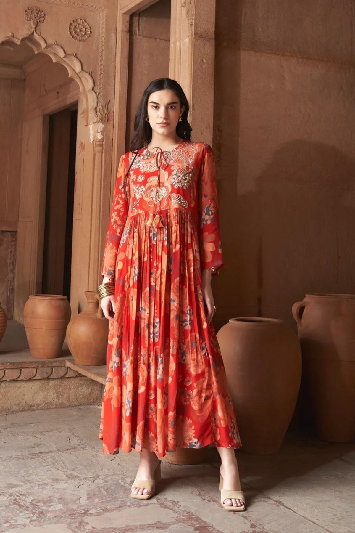 Red Moroccan Dress