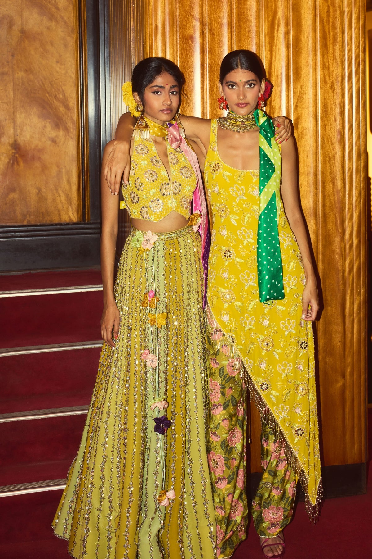 Rani Citrine Olive Kurta Set