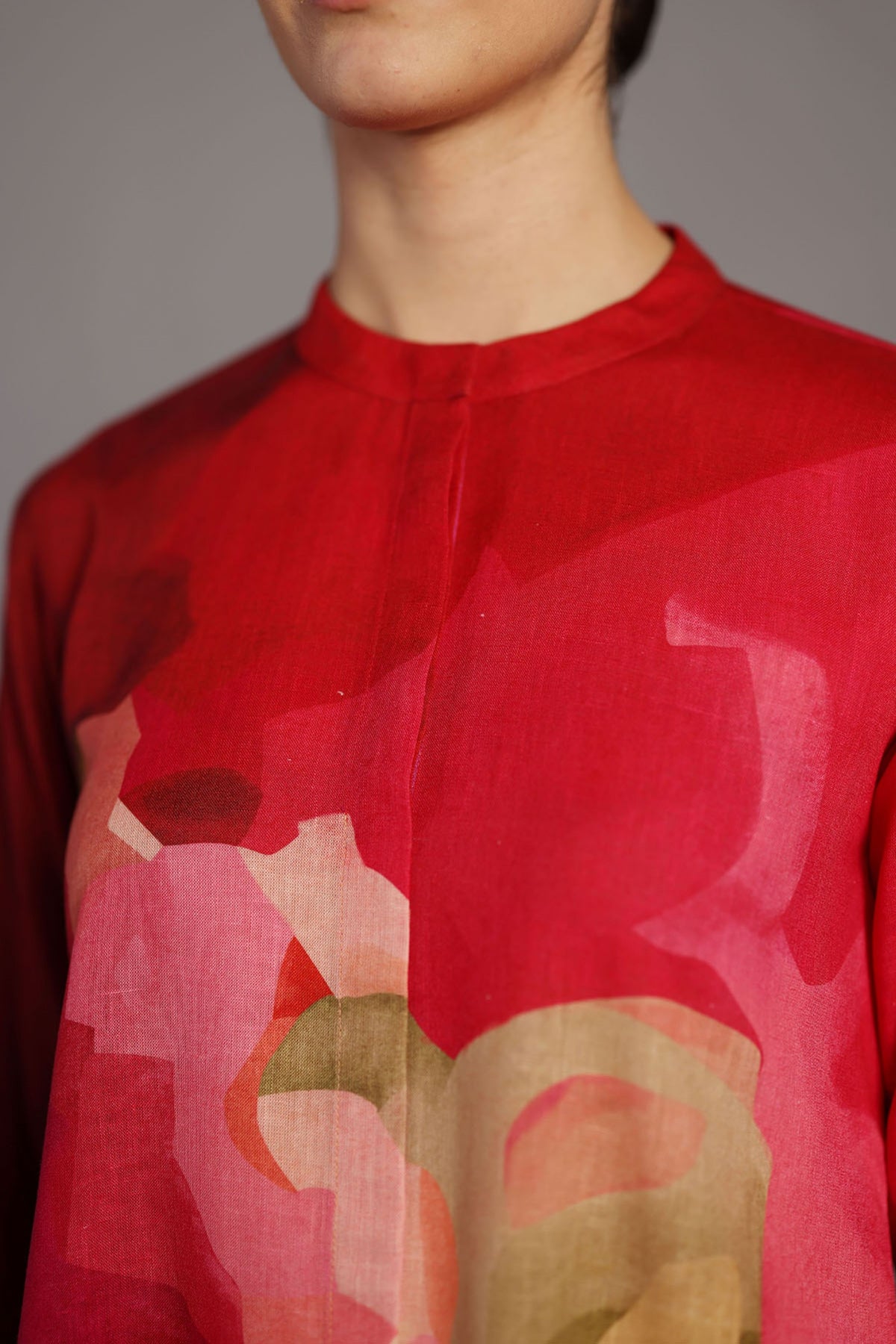 Diffuse Fuchsia Pink Kurta