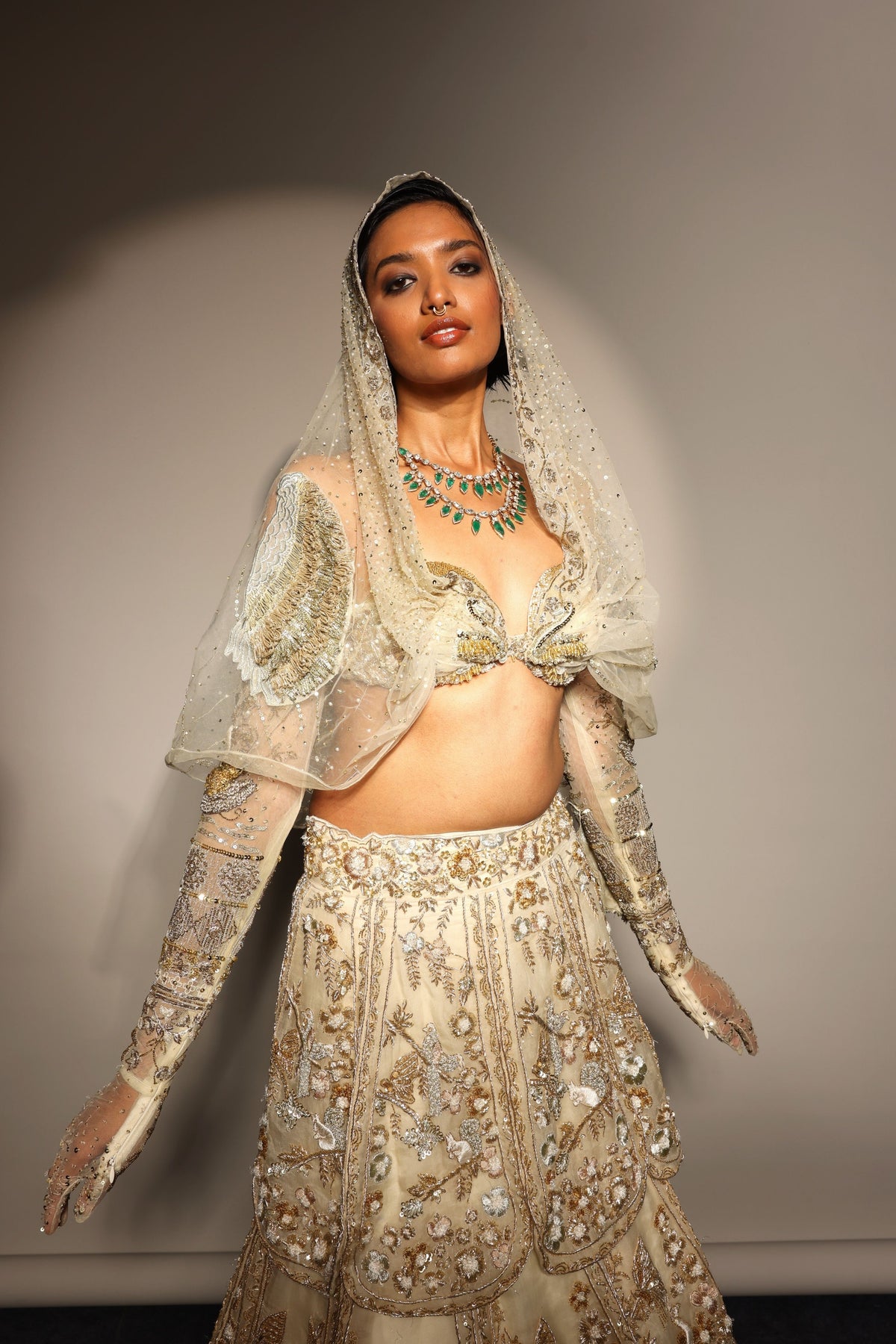 Tuscan Bloom Petal Lehenga Set
