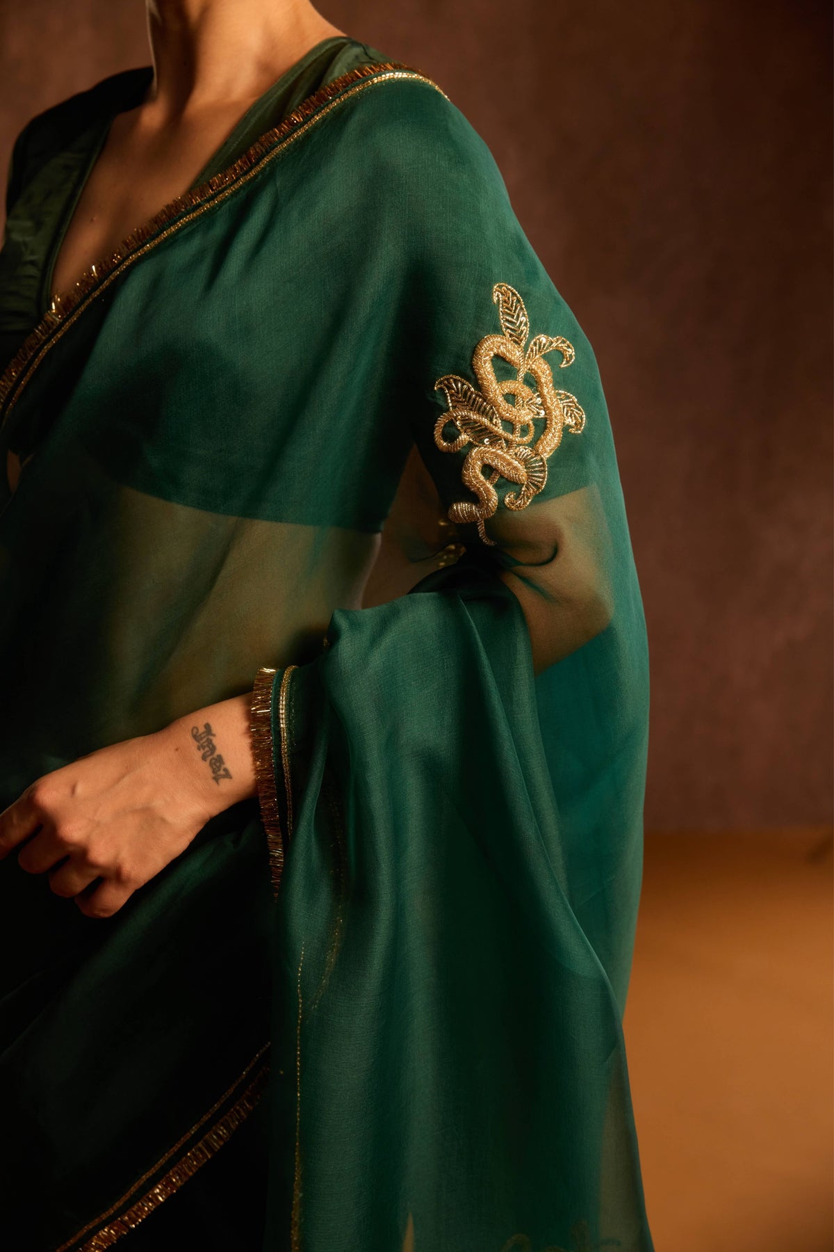 Emerald Kalpavali Saree