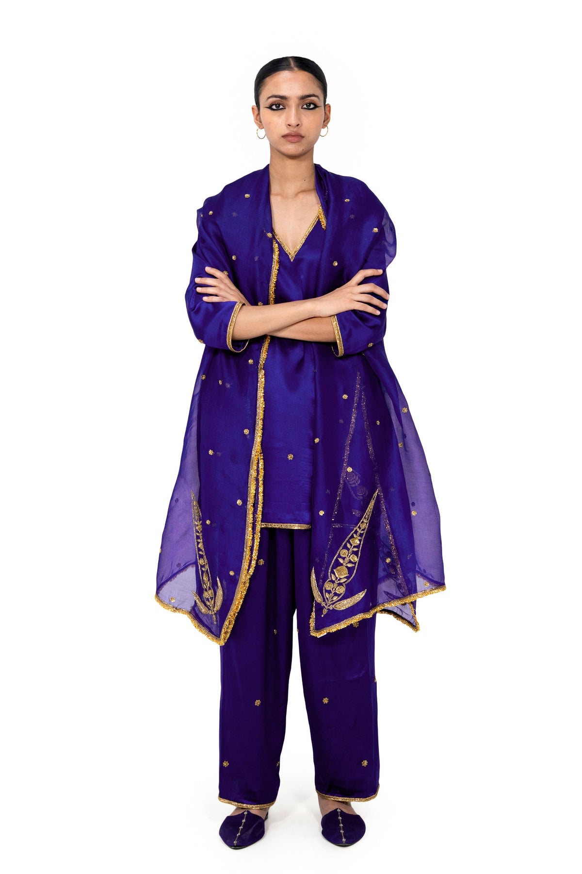 Hemolai Indigo Dupatta