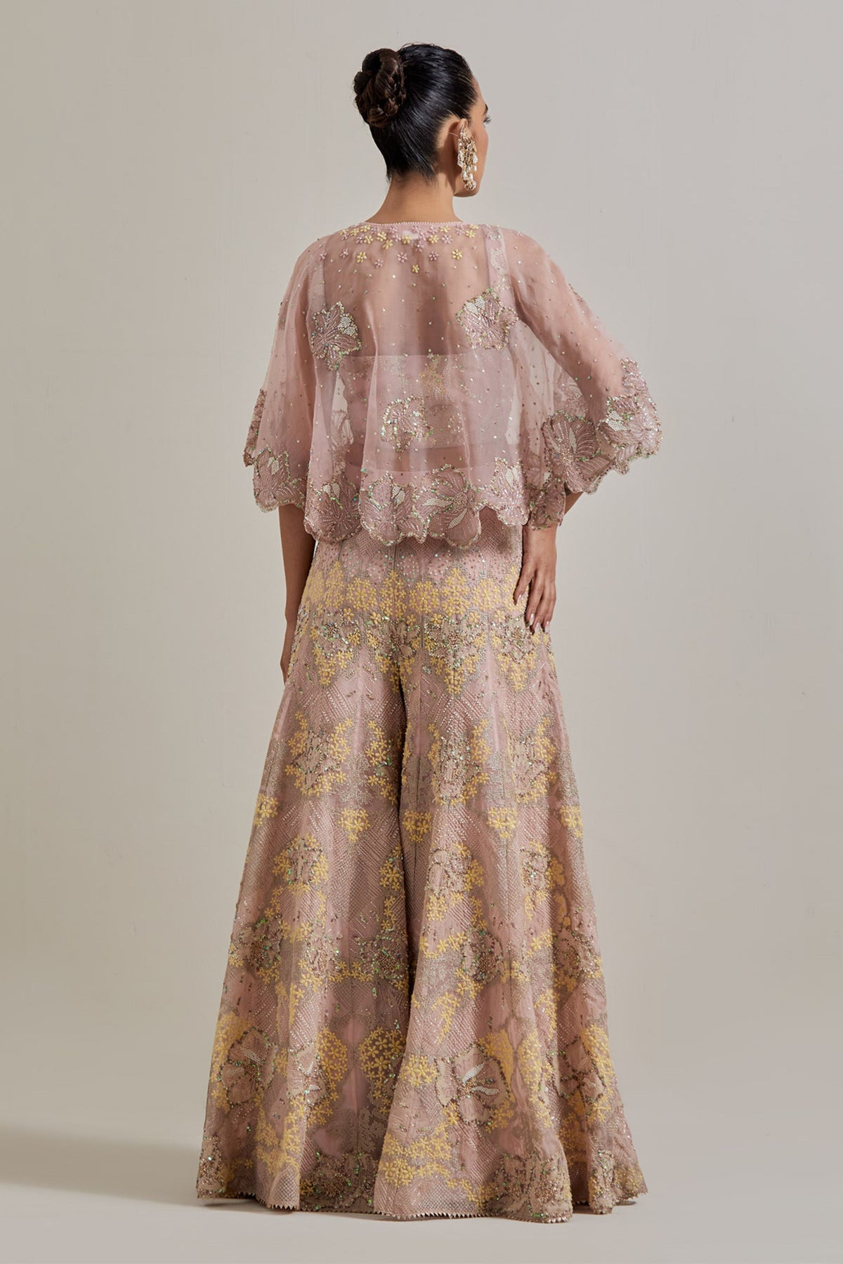 Glimmer Cape Sharara Set