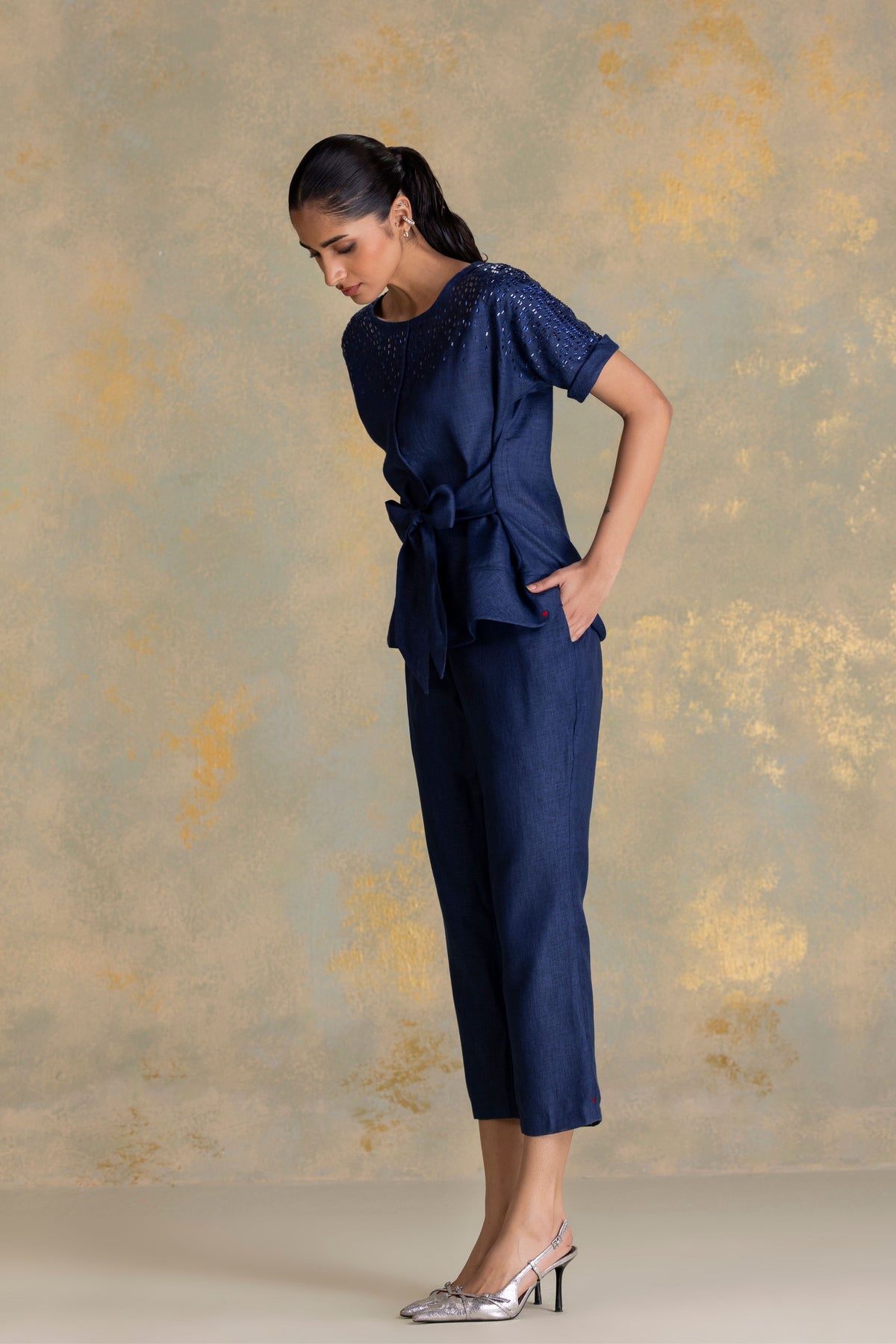 Crystal Navy Tina Co-ord Set