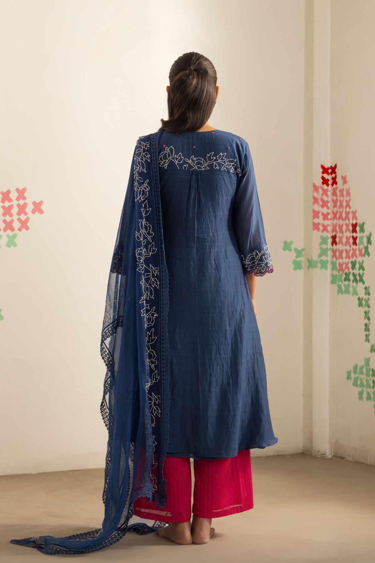 Blue Orchard Kurta Set