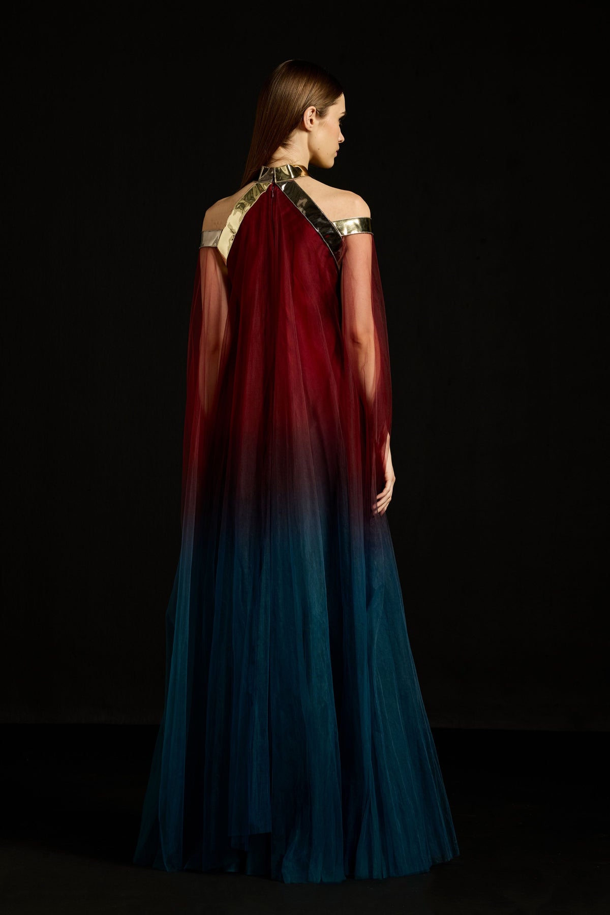 Halter Tulle Layered Dress
