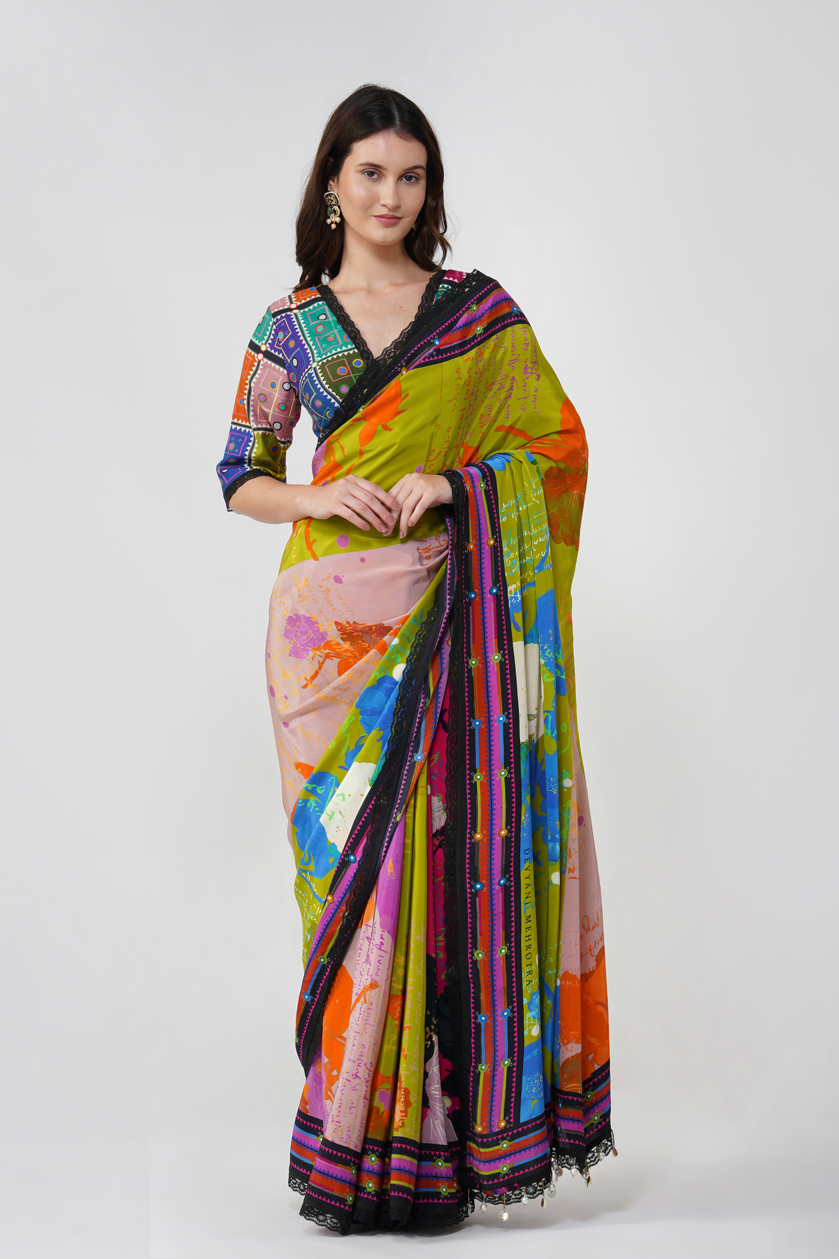 Banjara Bloom Printed Saree Set