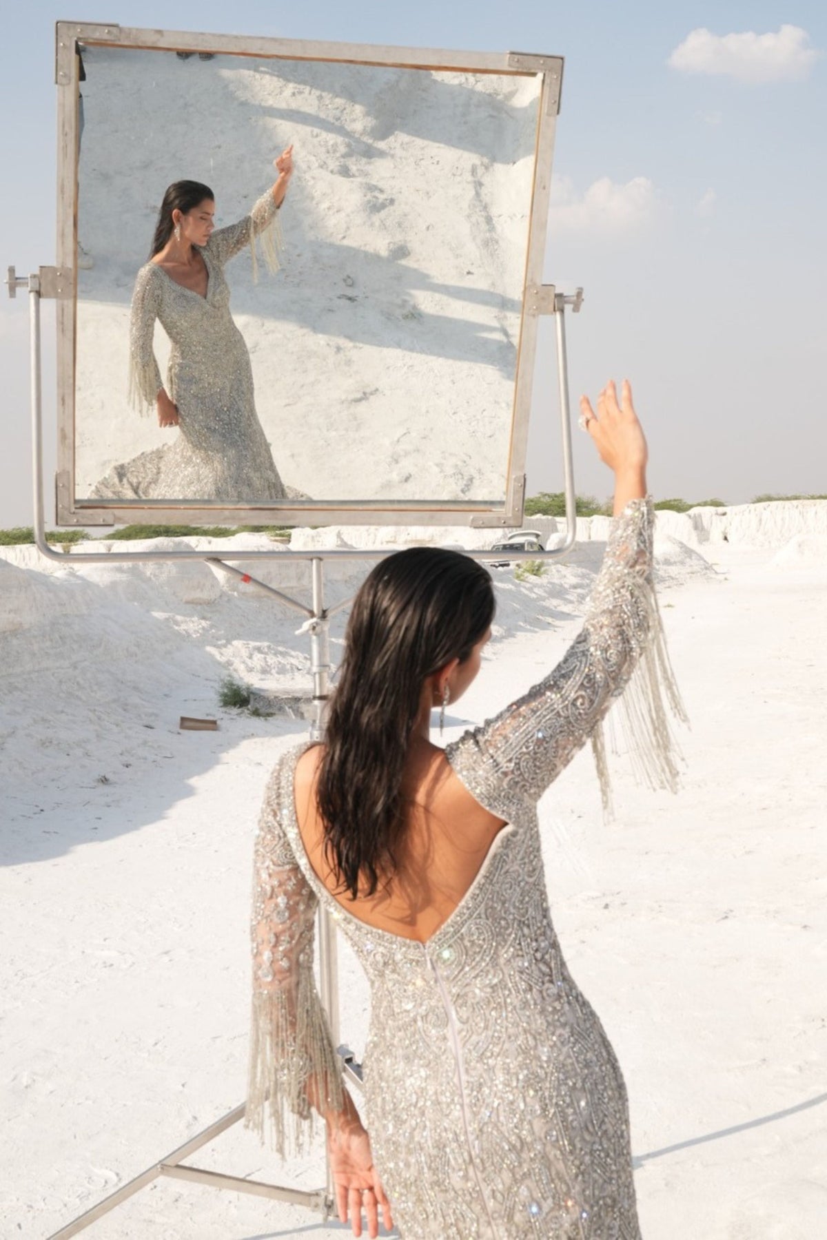 Silver Fish Cut Gown