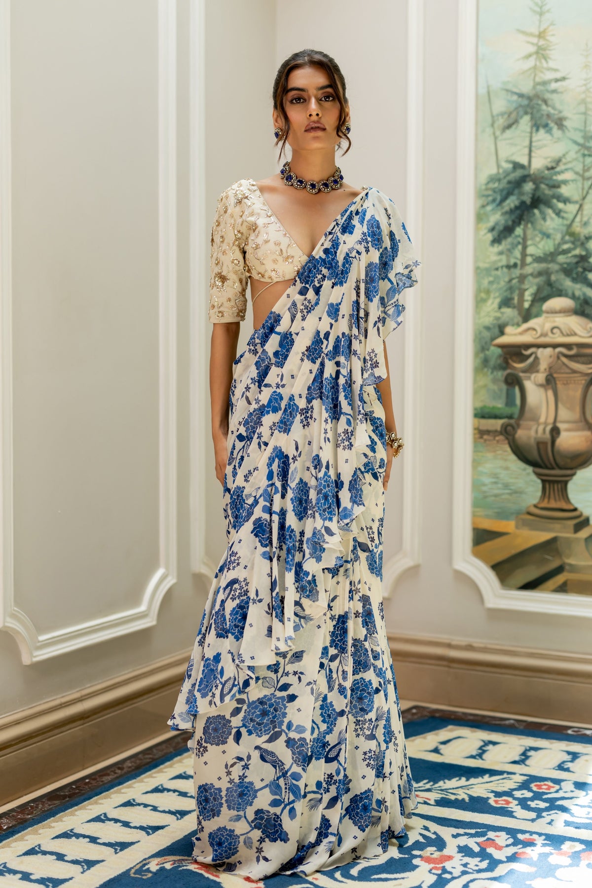 Suki Drape Saree Set