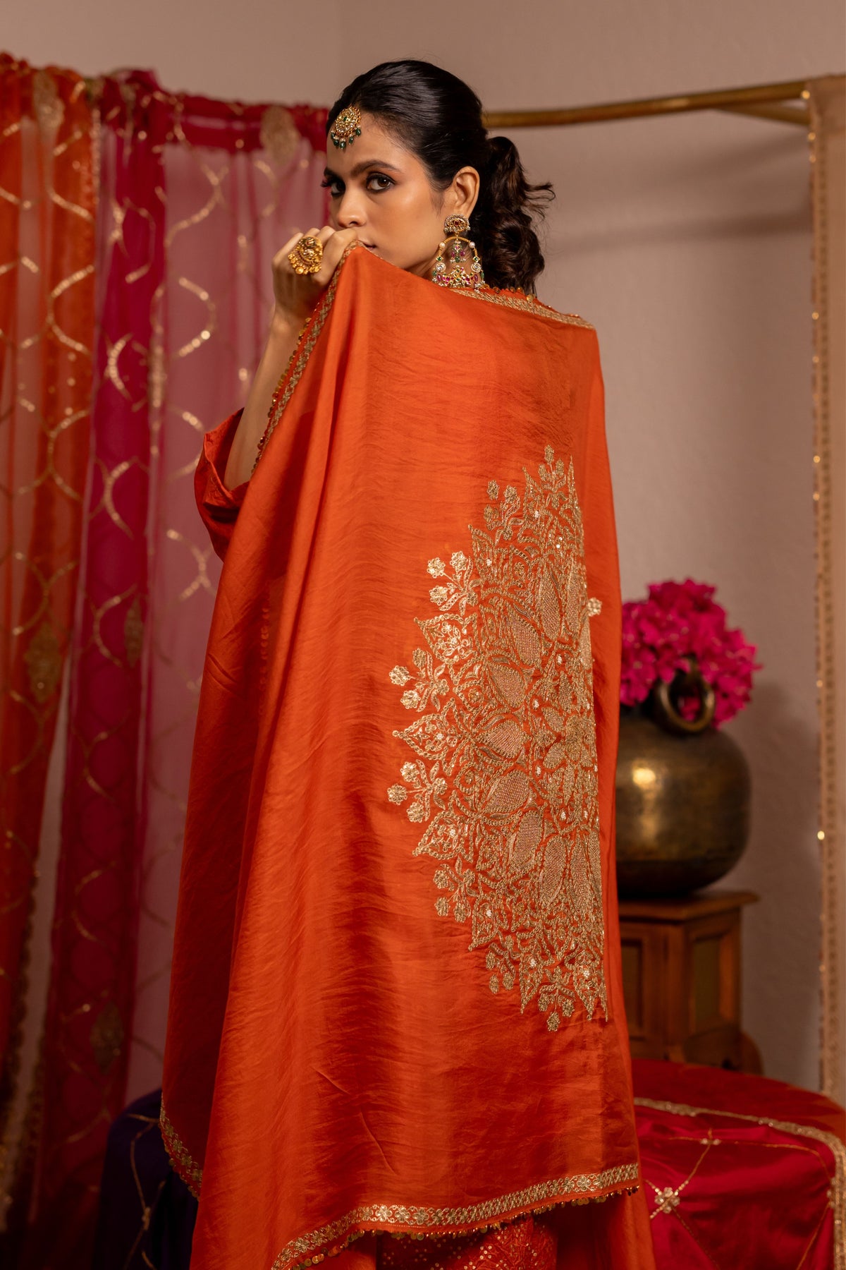 Organza Embroidered Dupatta