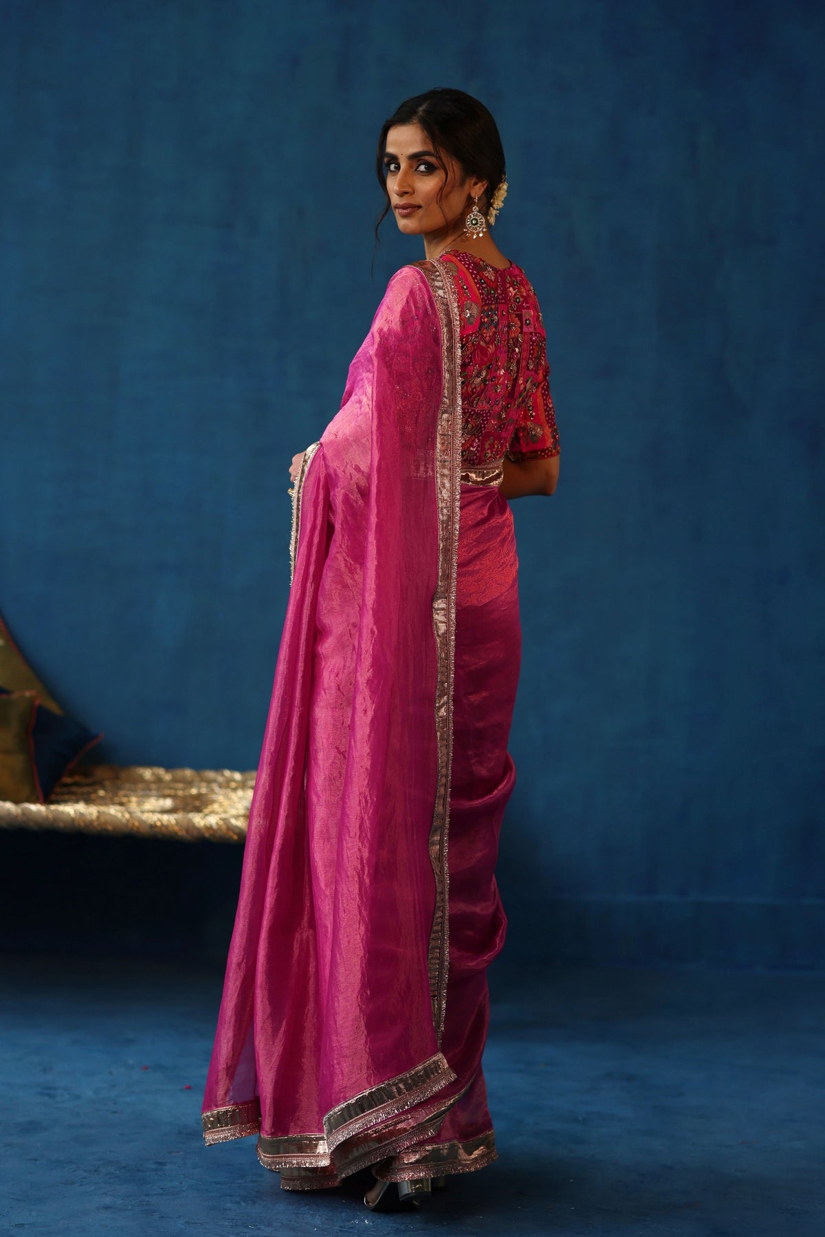 Fuchsia Sharbat Saree