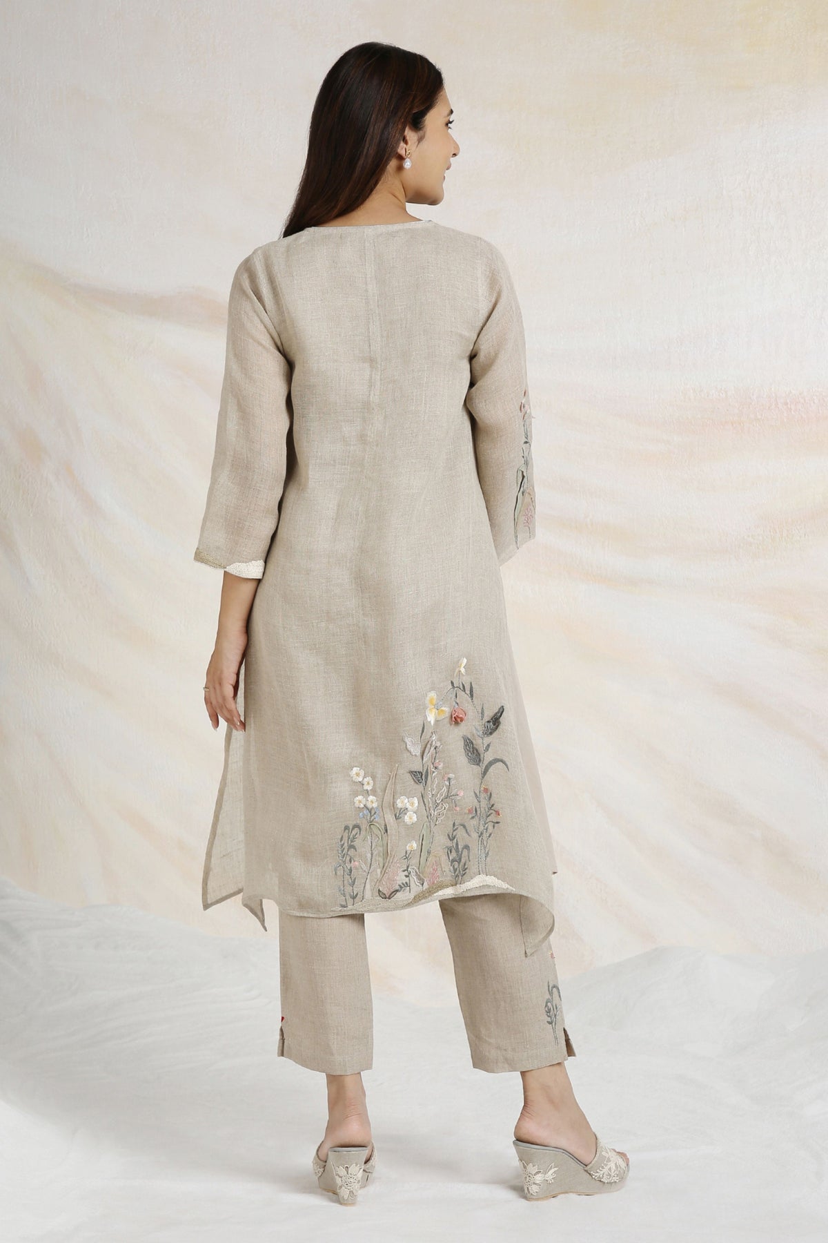 Natural Fly Kurta Set