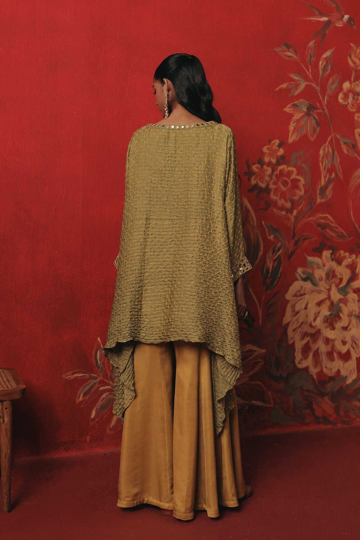 Asymmetric Sage Green Tunic Set