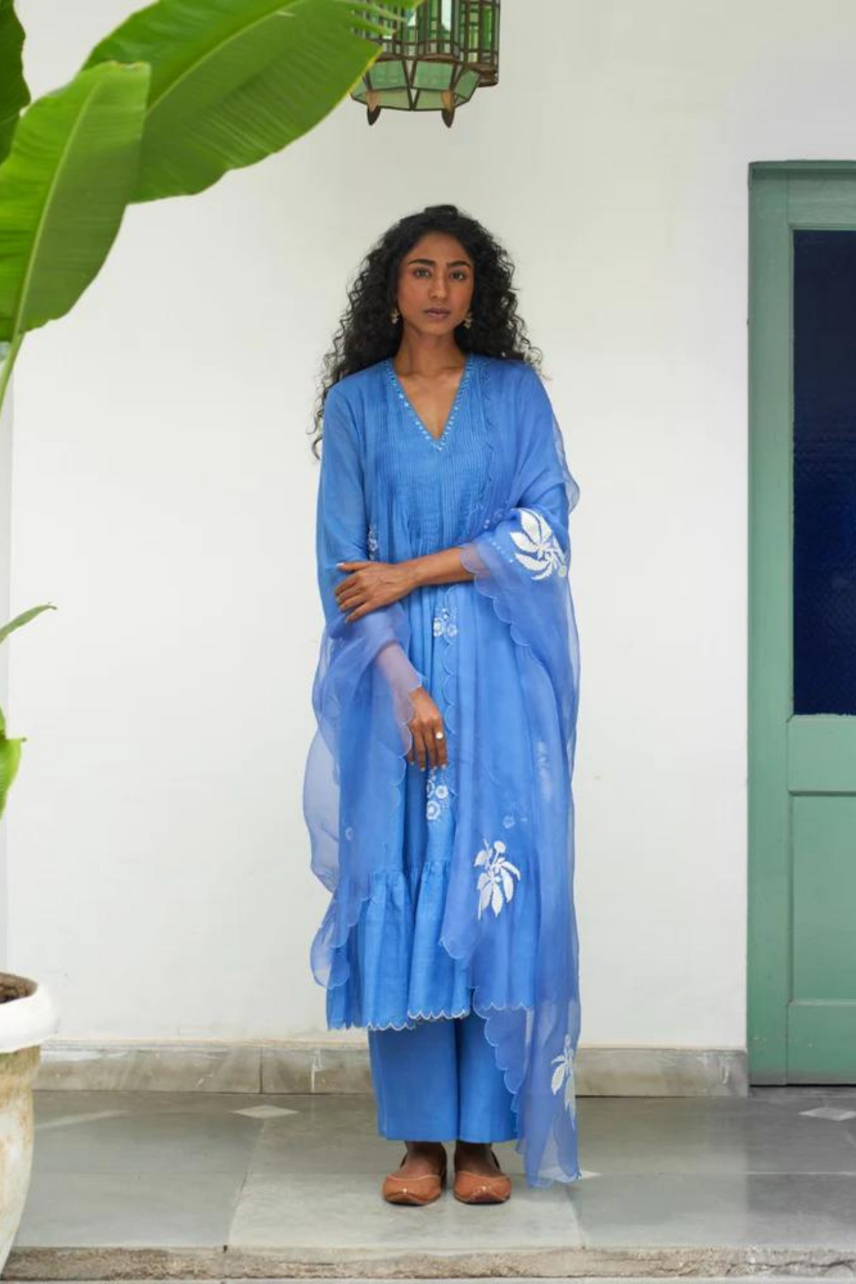 Asmani Champa Sitara Kurta Set