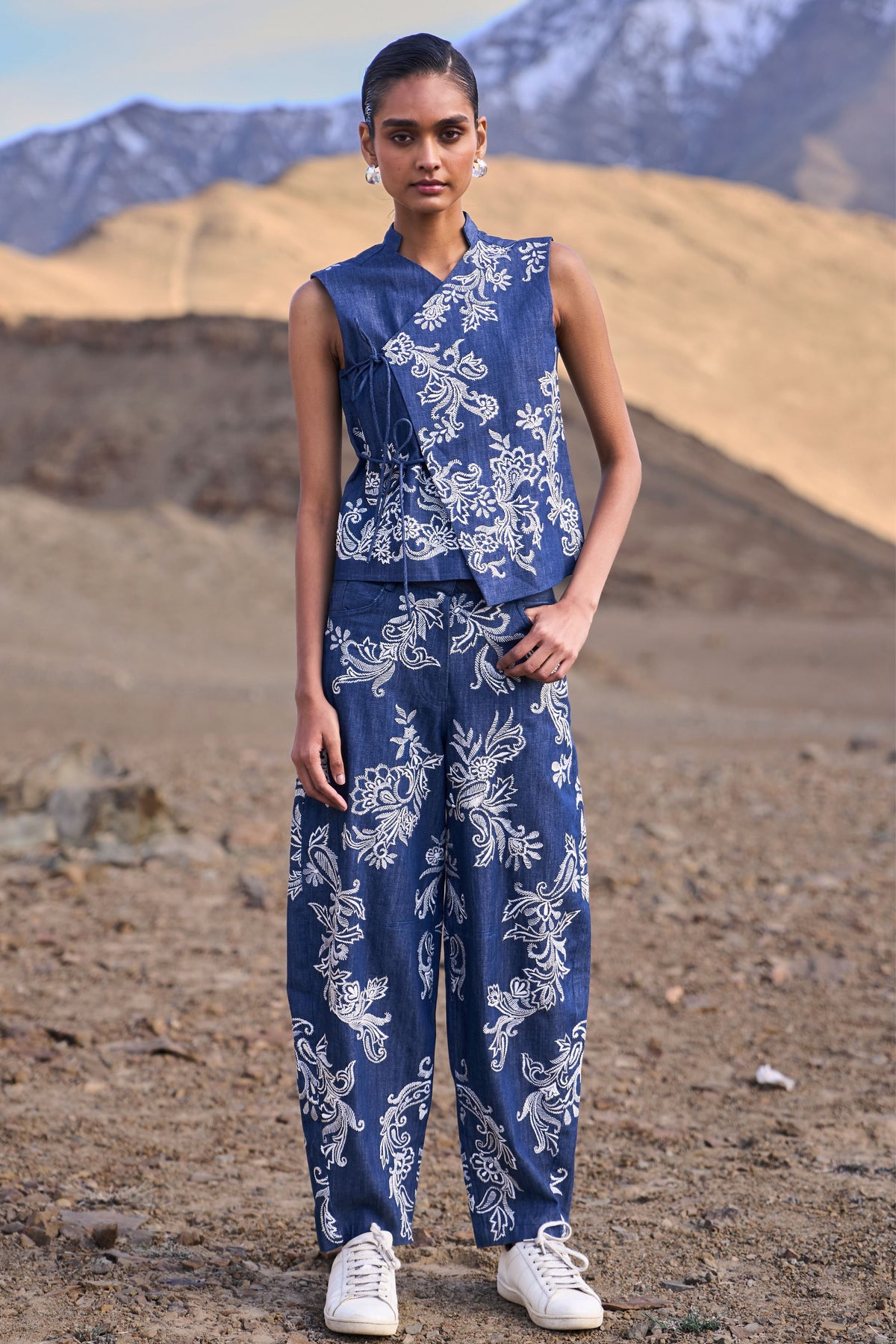 Embroidered Waistcoat Set