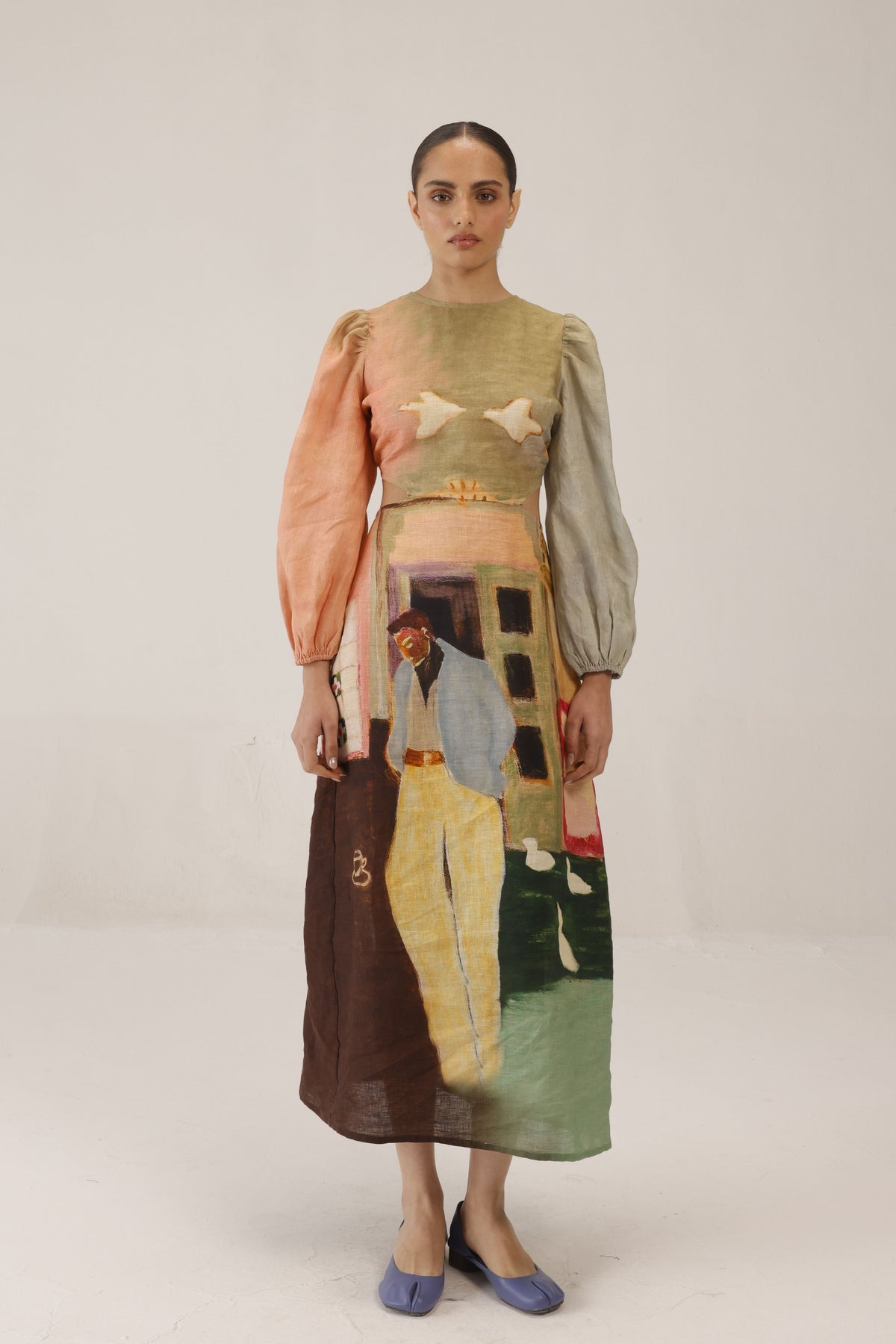 Voluminous Euro Long Dress