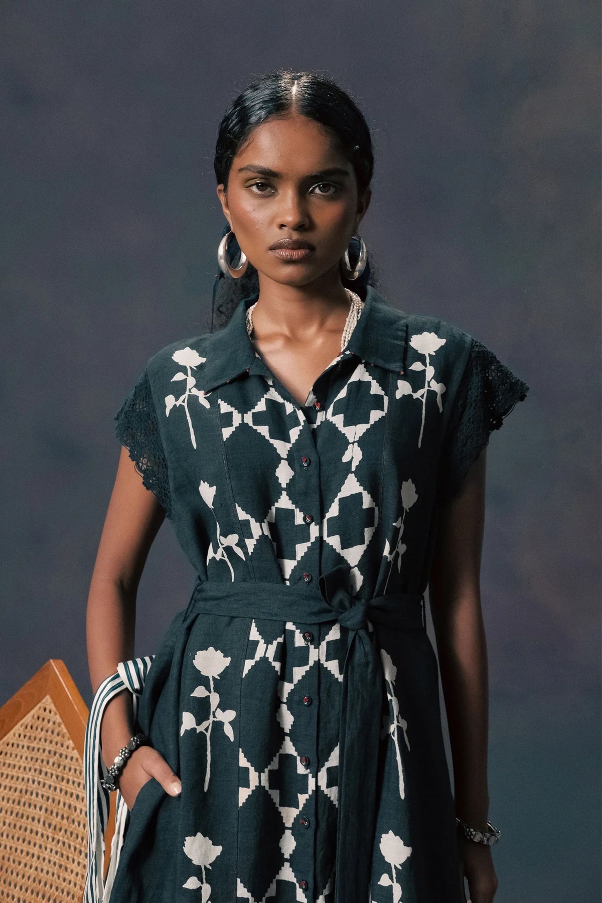 Indigo Printed Co-ord Set