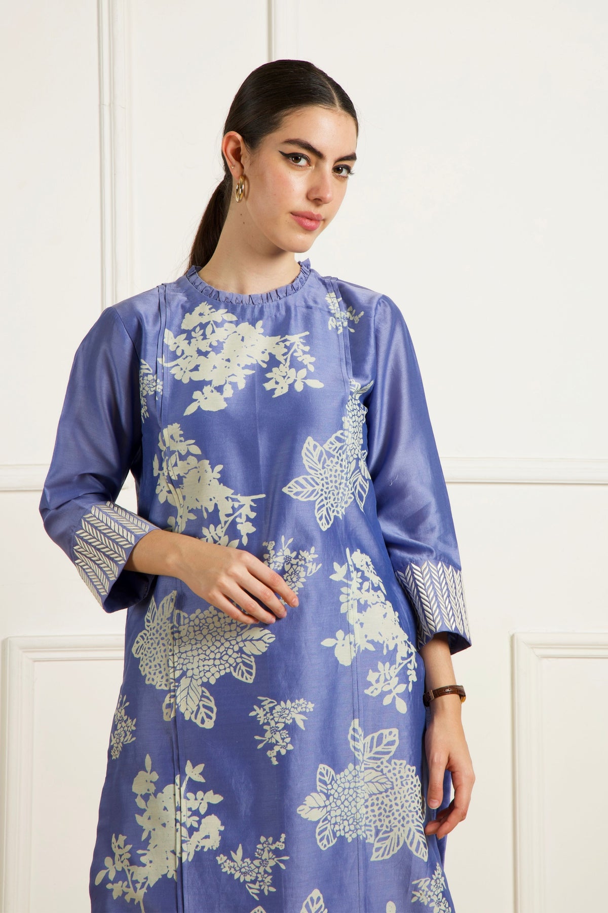 Twilight Front Pleats Kurta Set