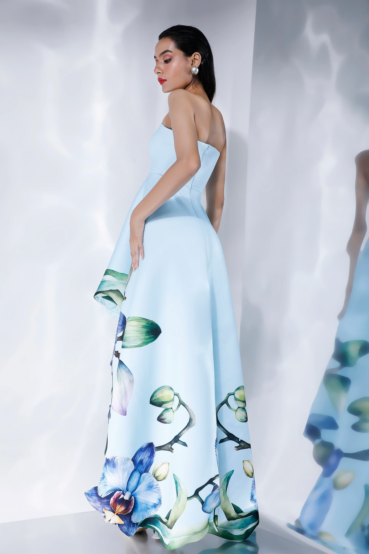 Light Blue Printed Dress