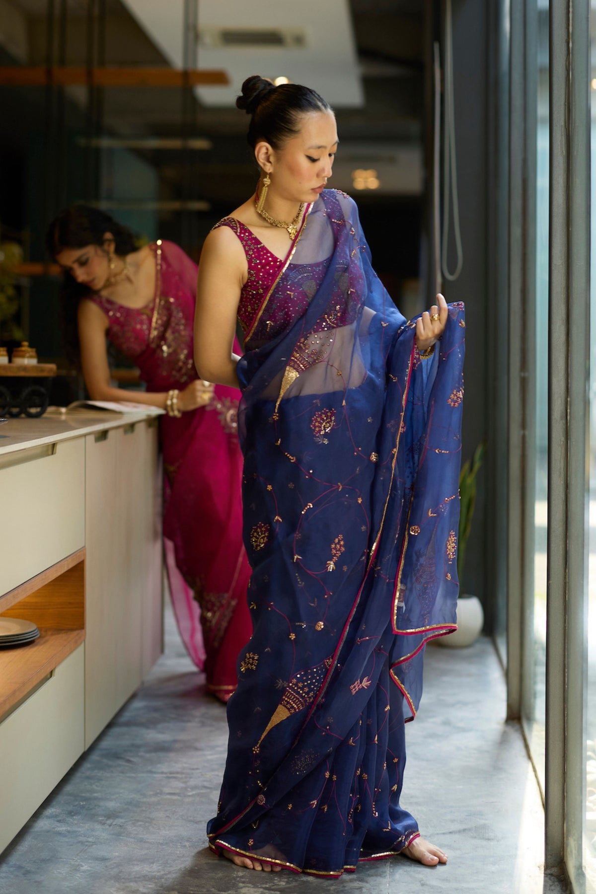 Blue Naad Saree