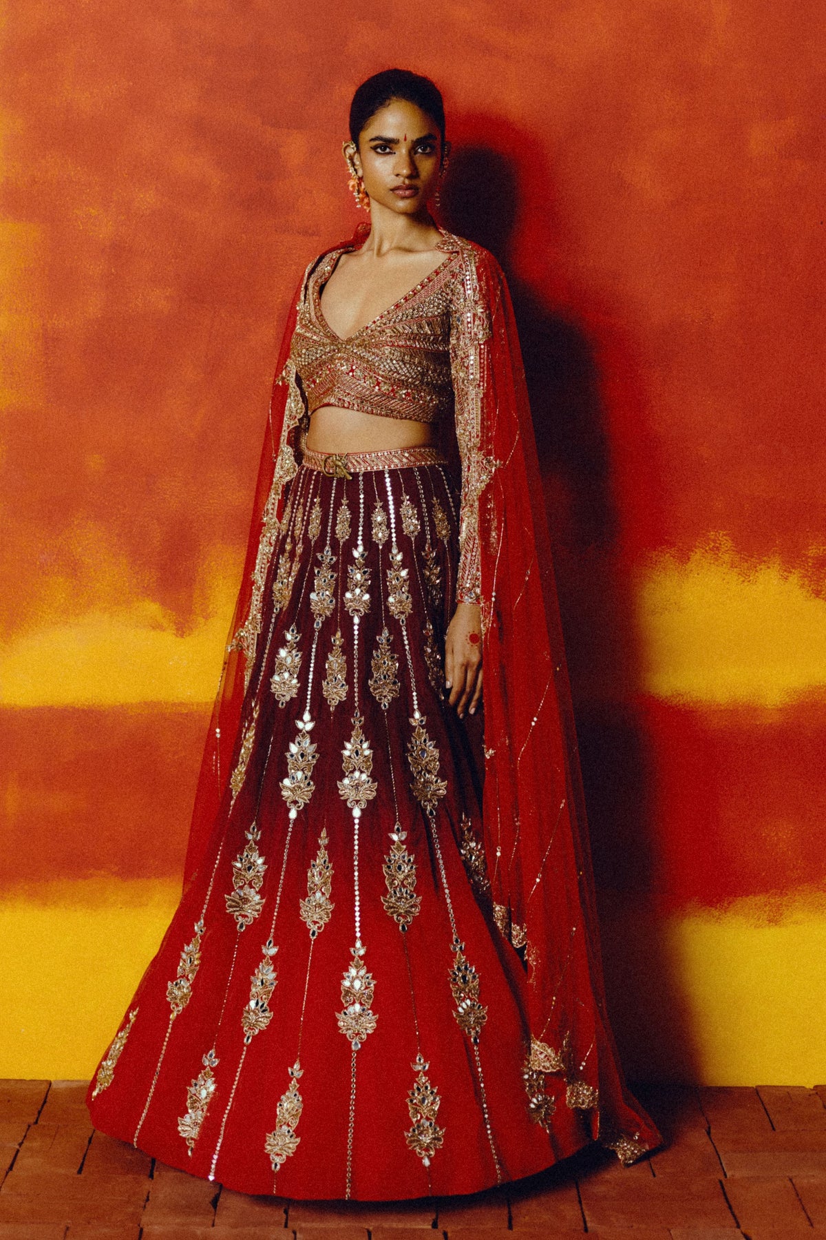 Kumkum Vizhavu Lehenga Set