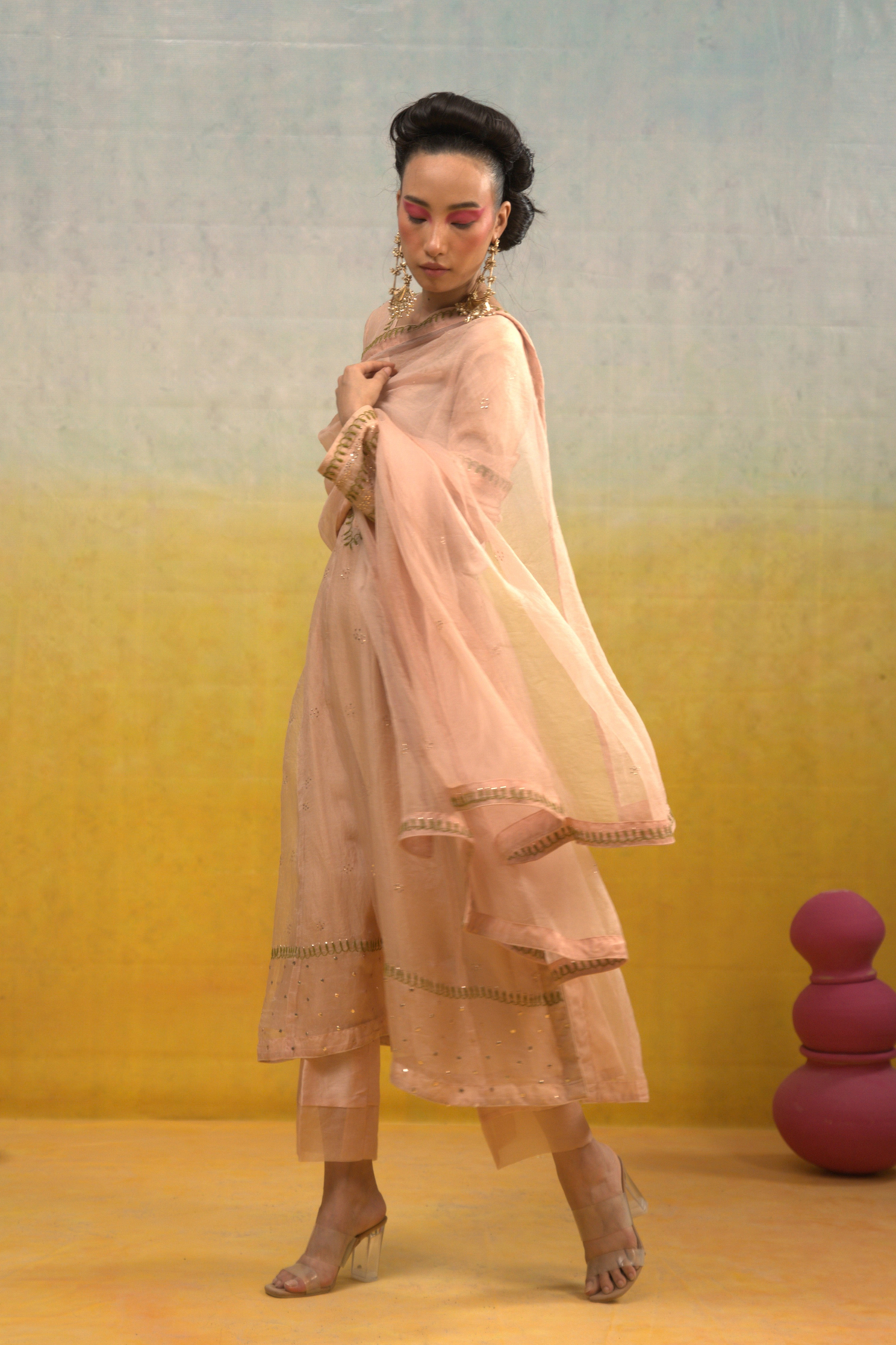 Nude Pink Kalidar Set