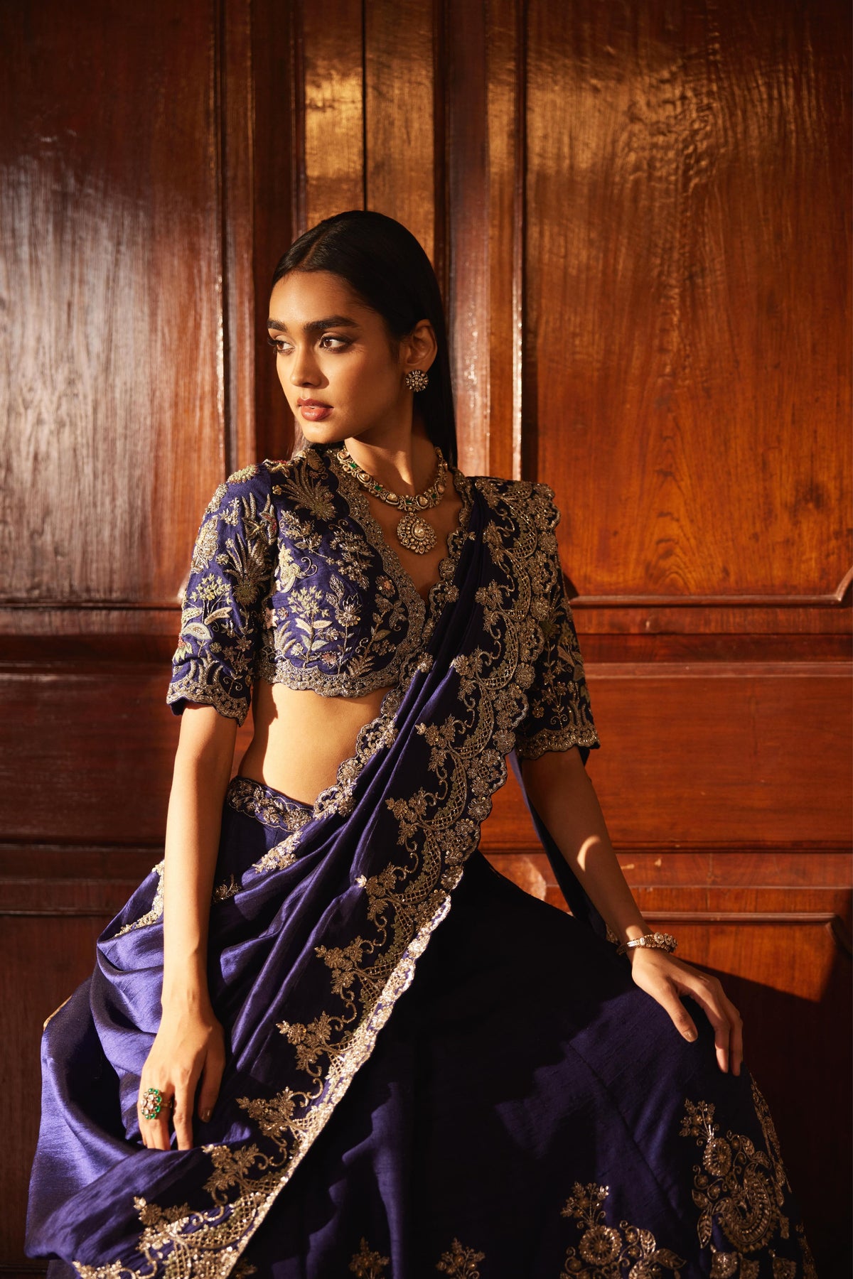 Purple Lehenga With Blouse and Dupatta