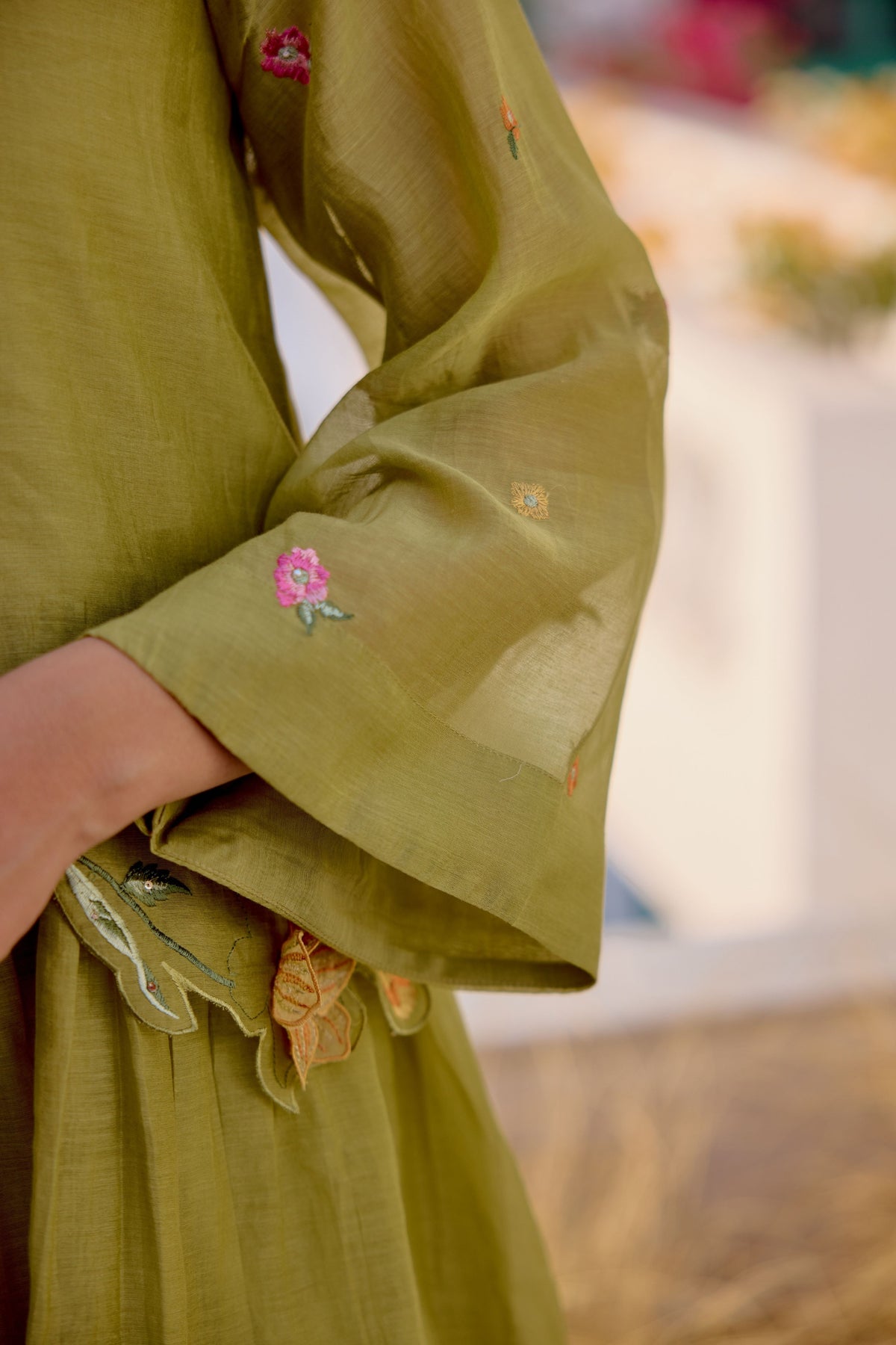 Green Petal Path Cord Set
