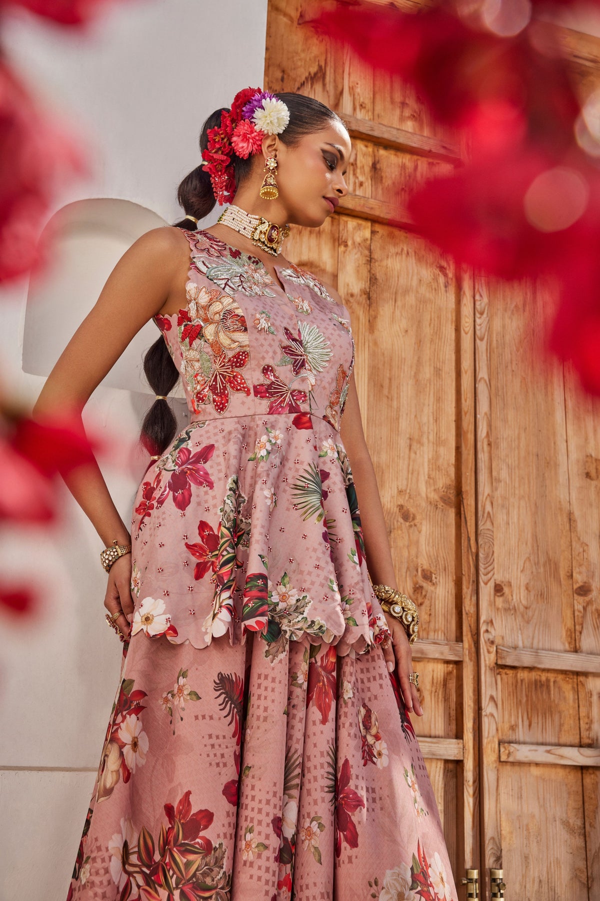 Saanjh Peplum Lehenga Set