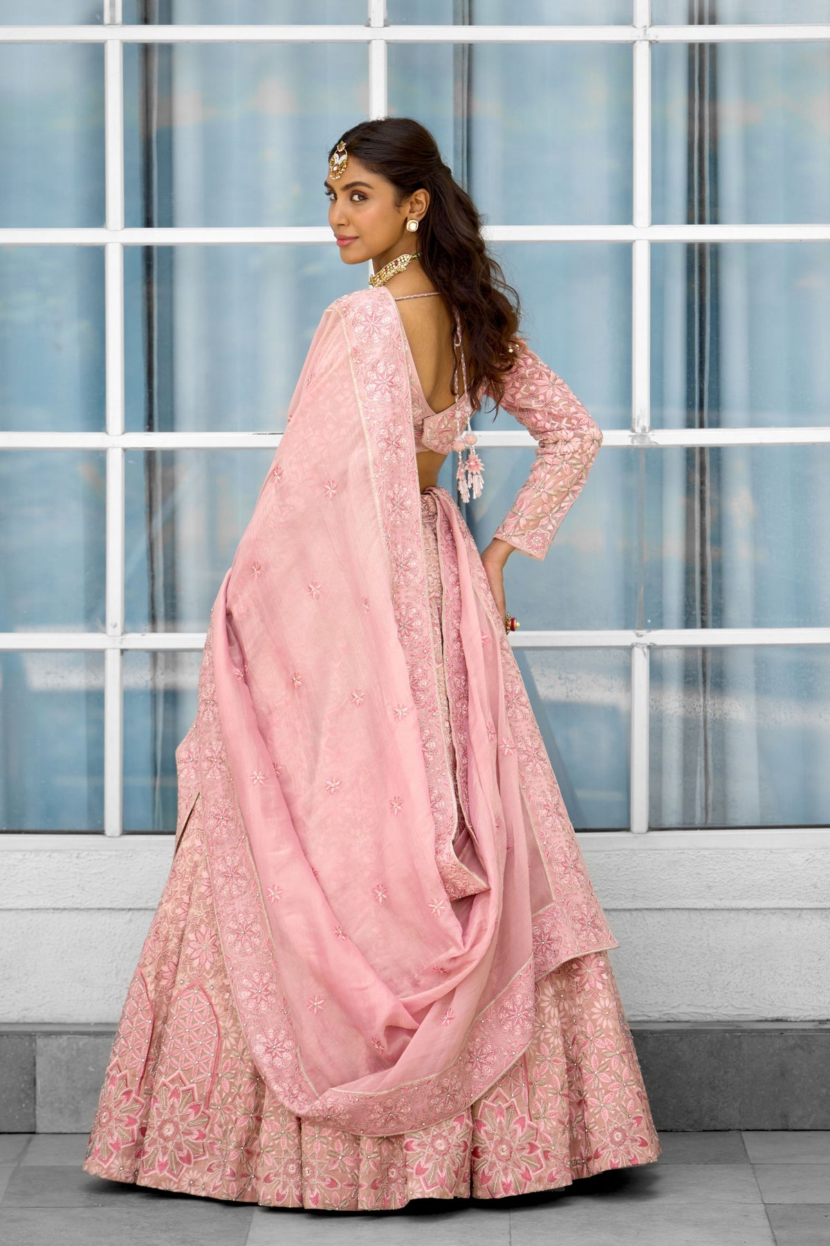Blush Blossom Lehenga Set