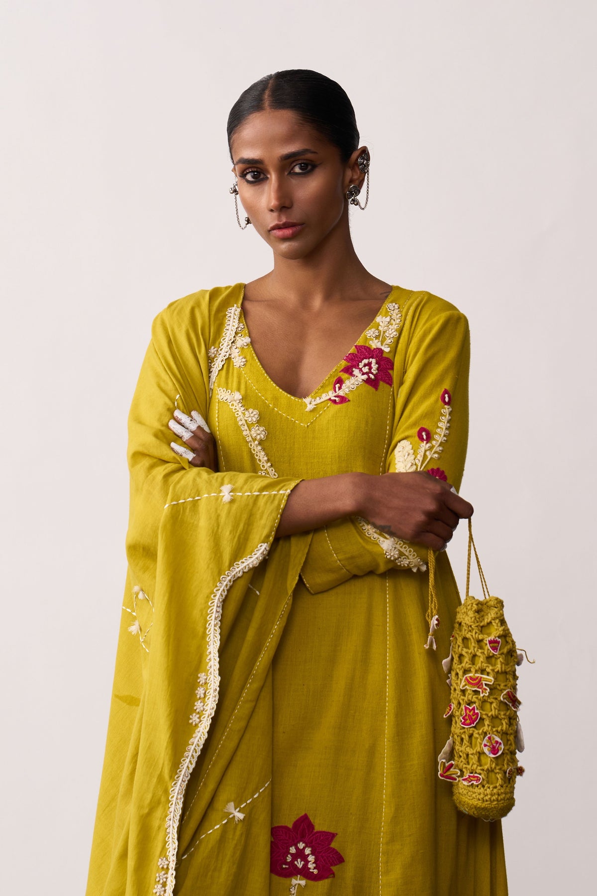 Sucheta Yellow Kurta Set