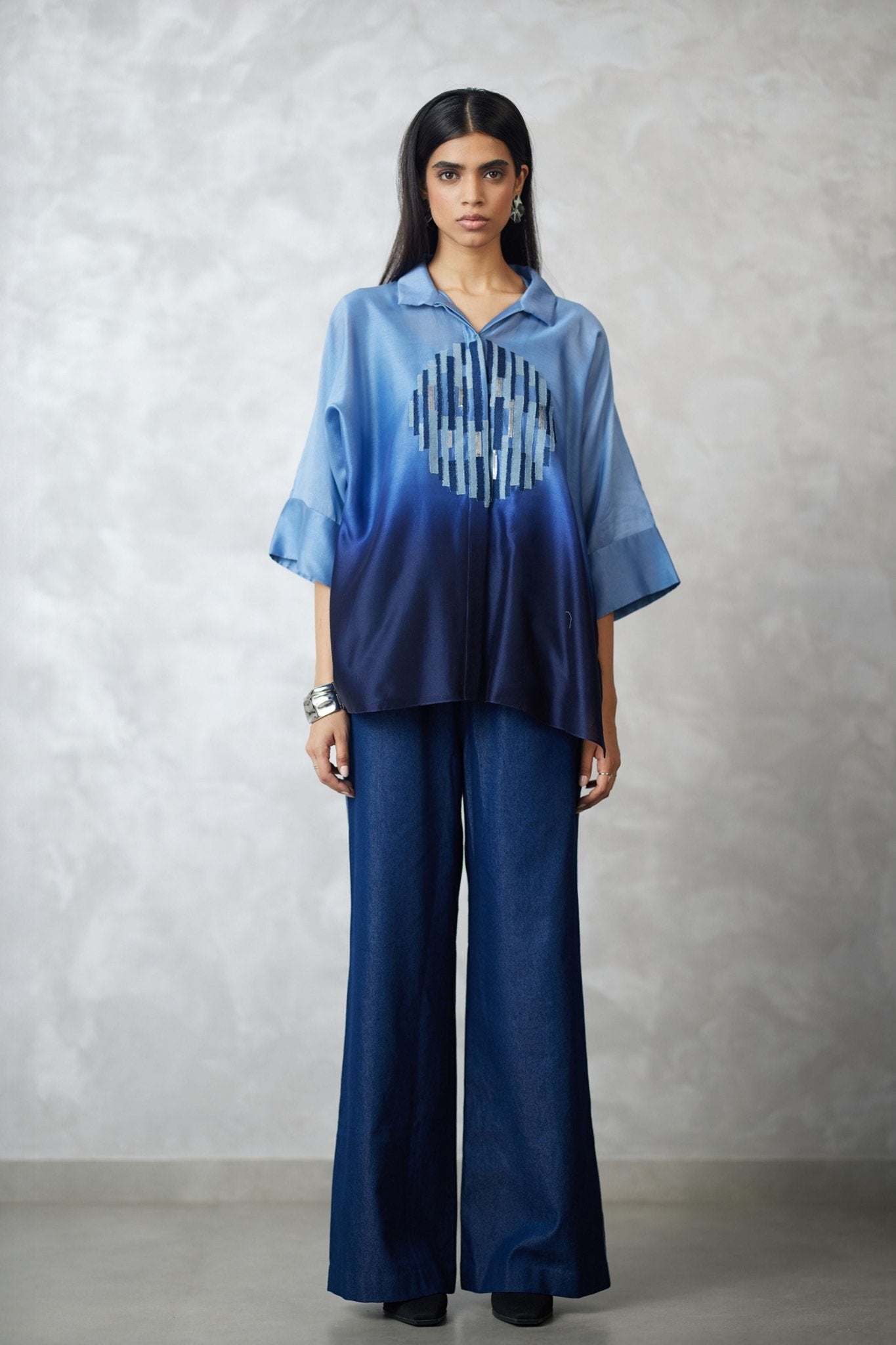 Ombre Circle Motif Co - ord Set - Nachiket Barve - Elahe