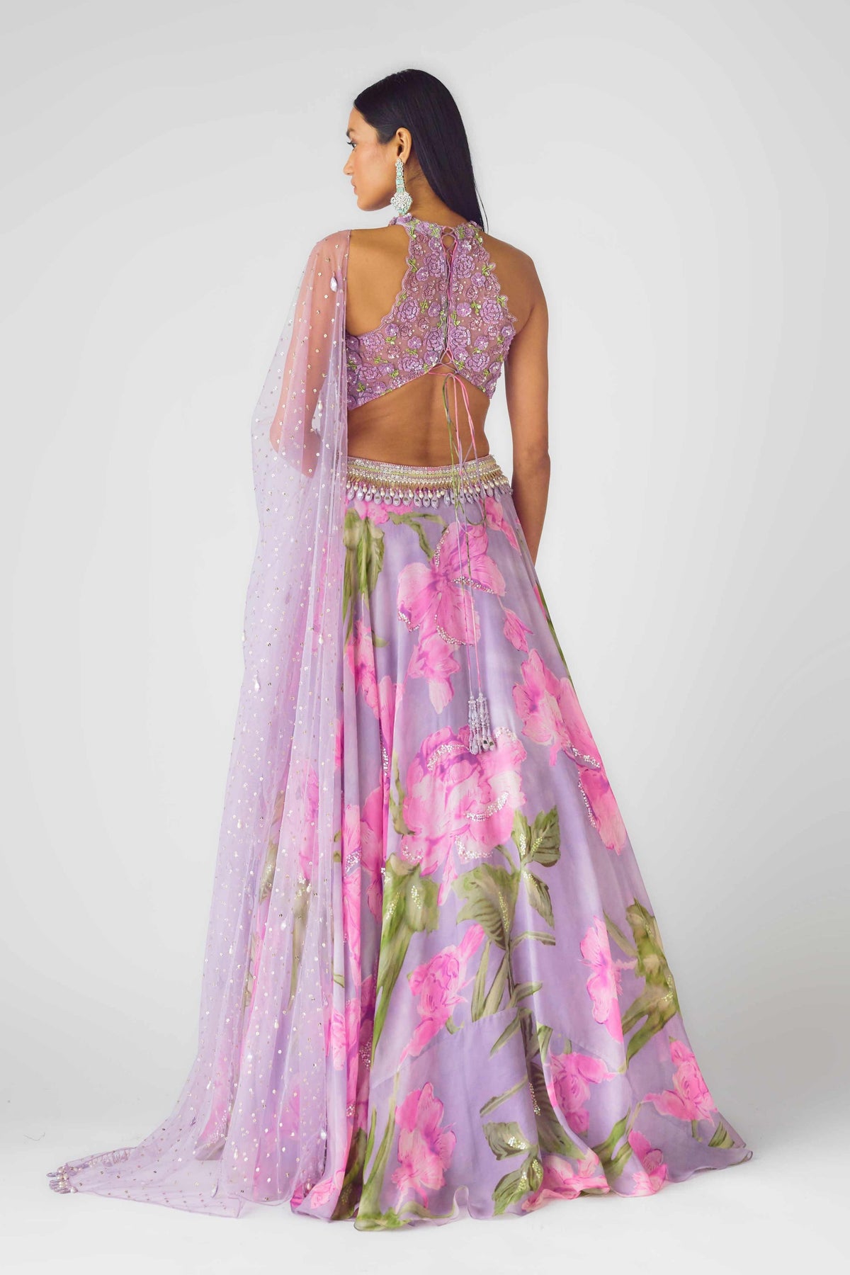 The Mystical Lilacs Lehenga
