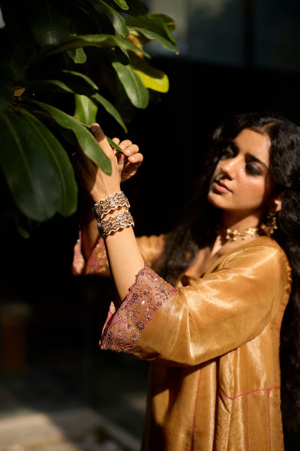 Mustard Dhara Kurta Set