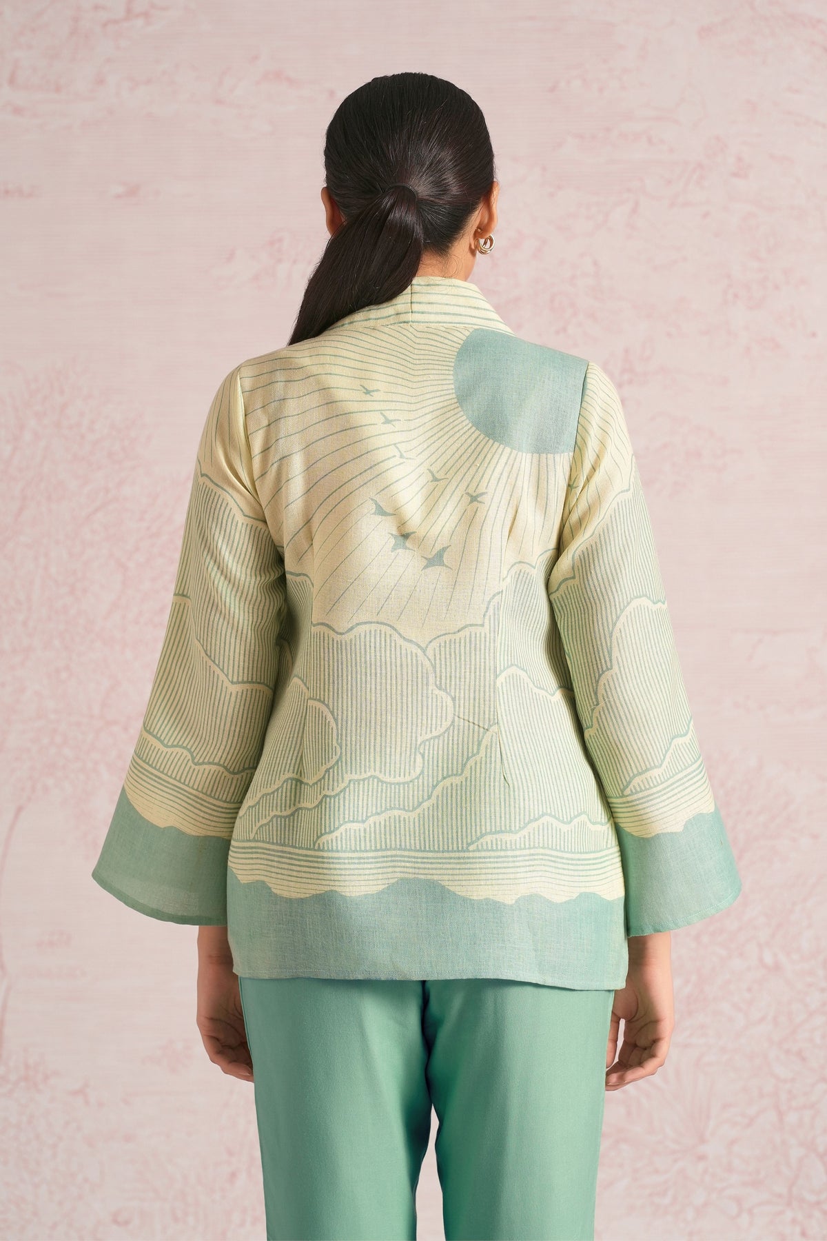 Silver Sea Green Jacket