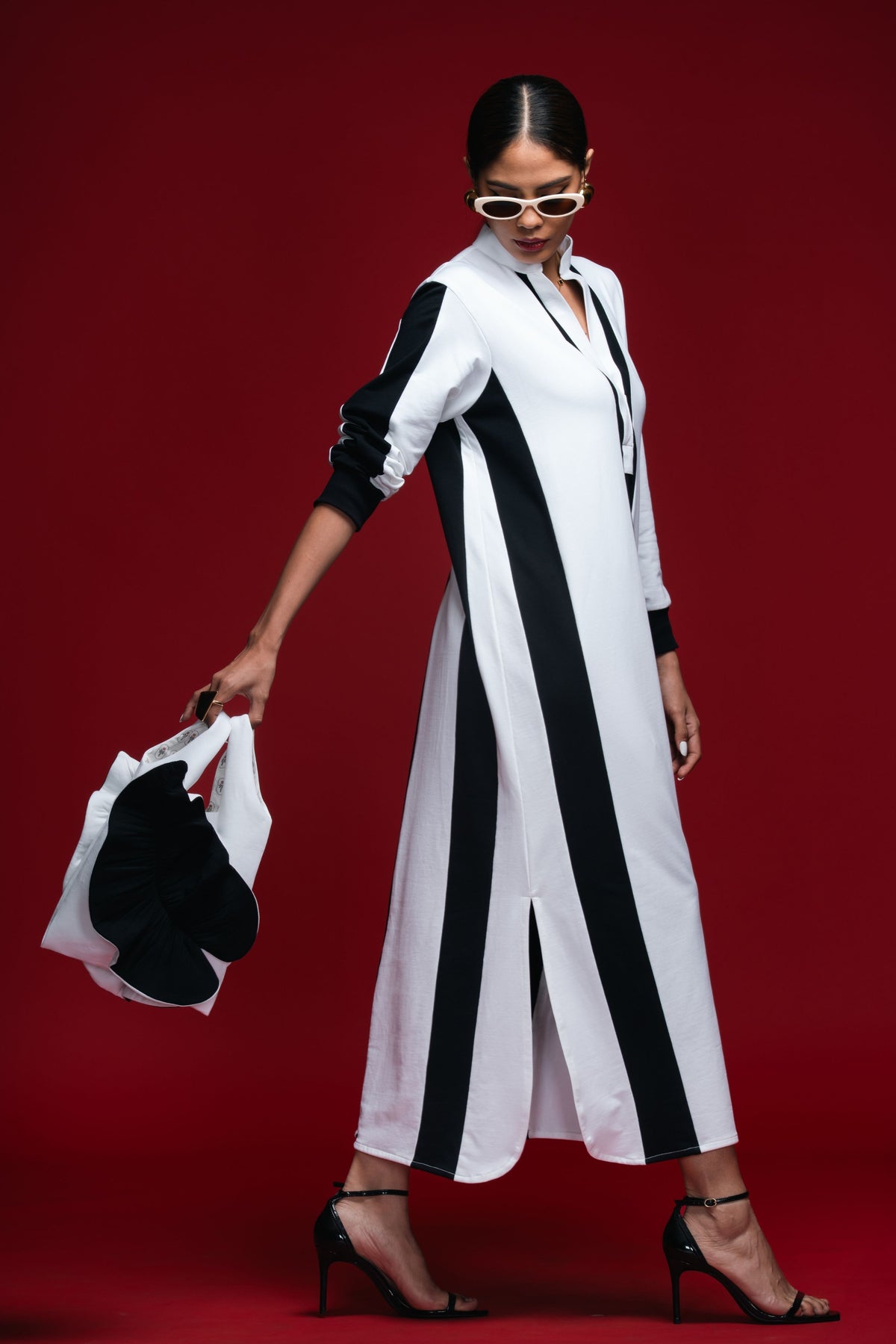 Quiet Intervals Monochrome Dress