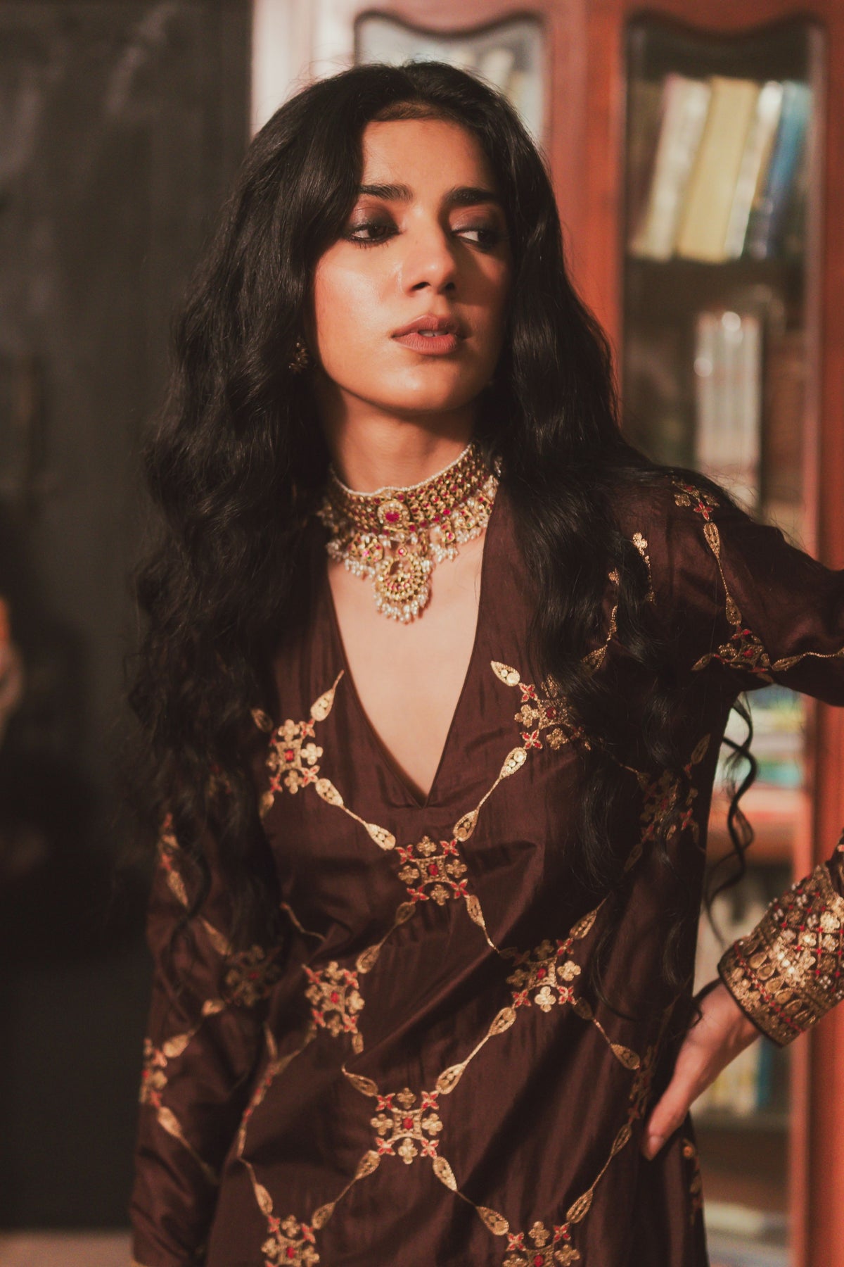 Sheetal Brown Kurta Set