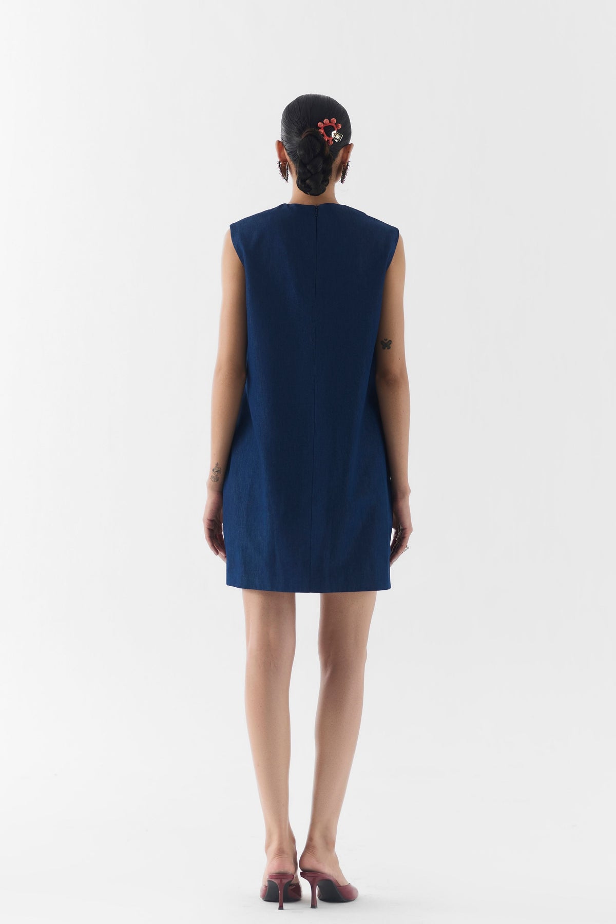 Rose Denim Dress