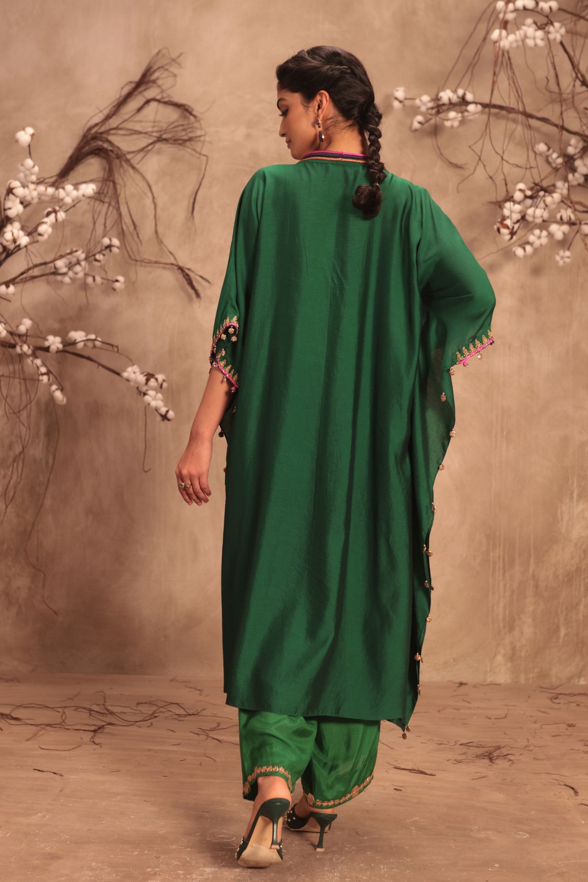 Green Kaftan Set
