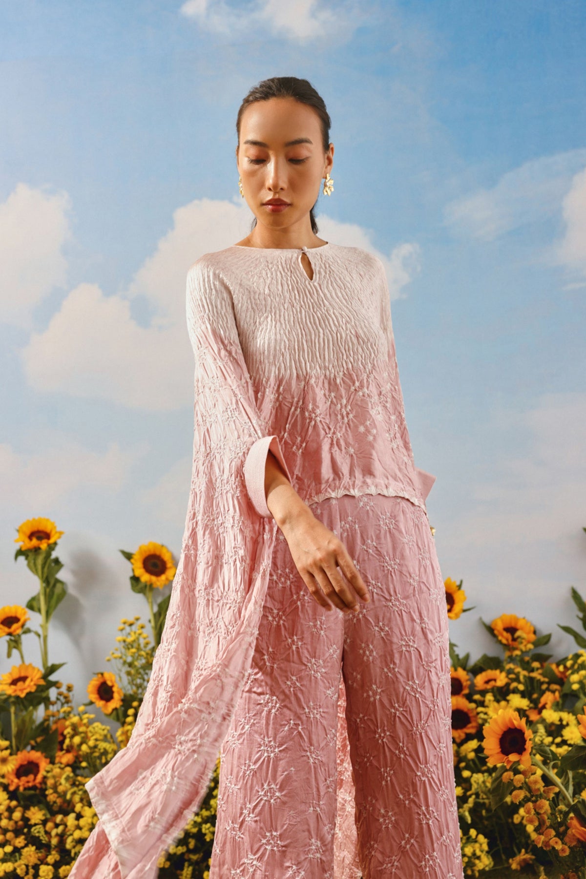 Shibori Bandhani Cape