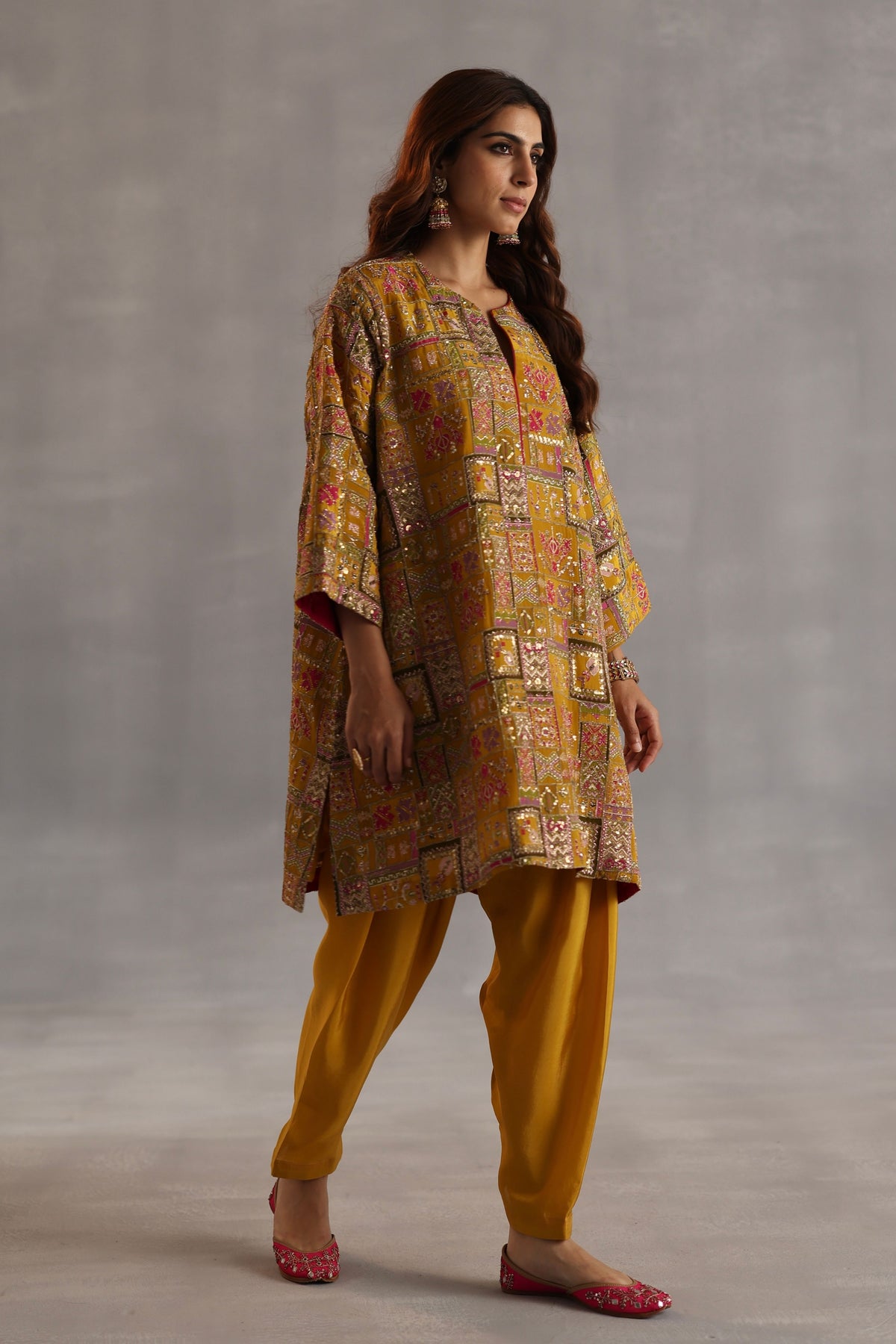 Raag Yellow Kurta Set