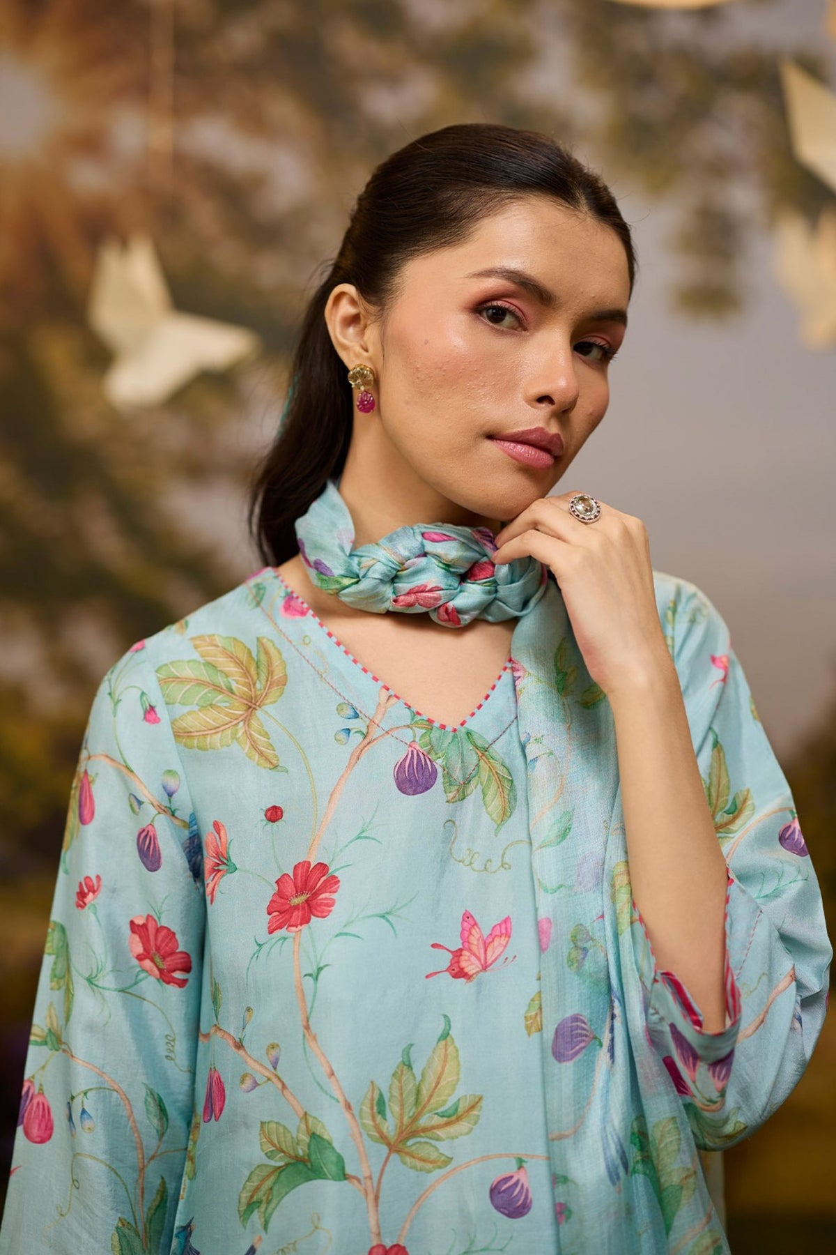 Fig n Fable Blue Kurta Set