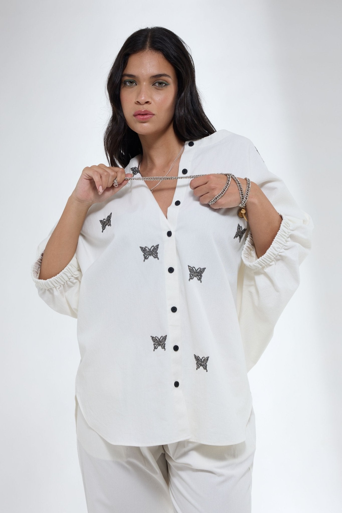 Lightweight Denim Co - ord Set - Krati Jain - Elahe