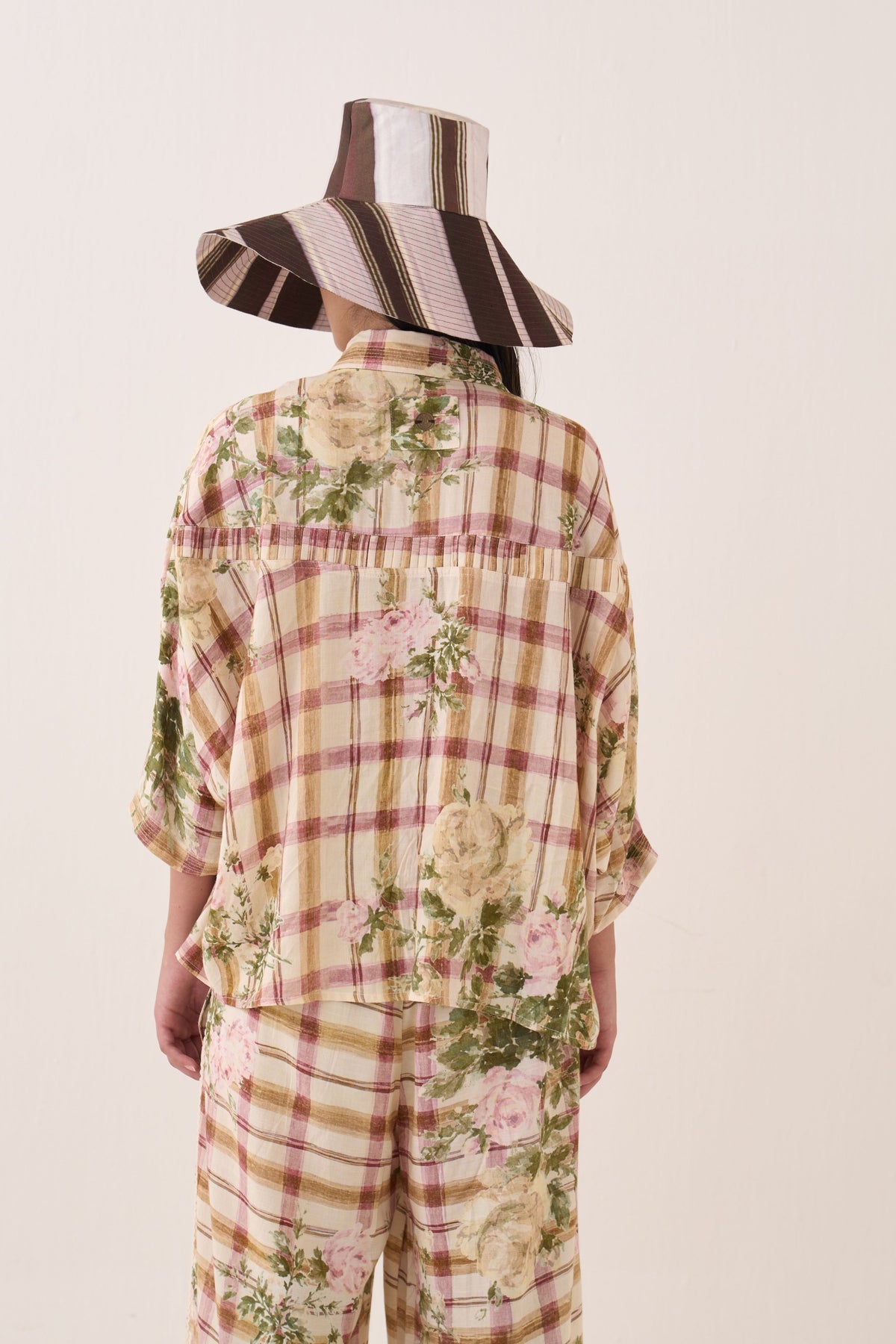 Jaali Rose Pintuck Shirt