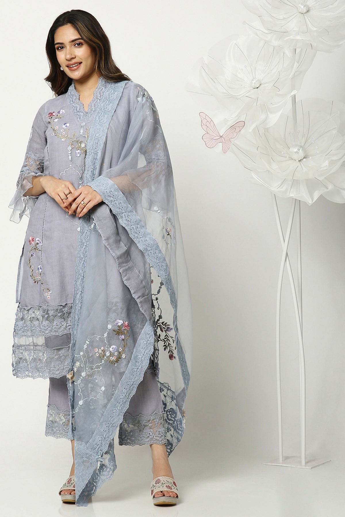Grey Eden Kurta Set