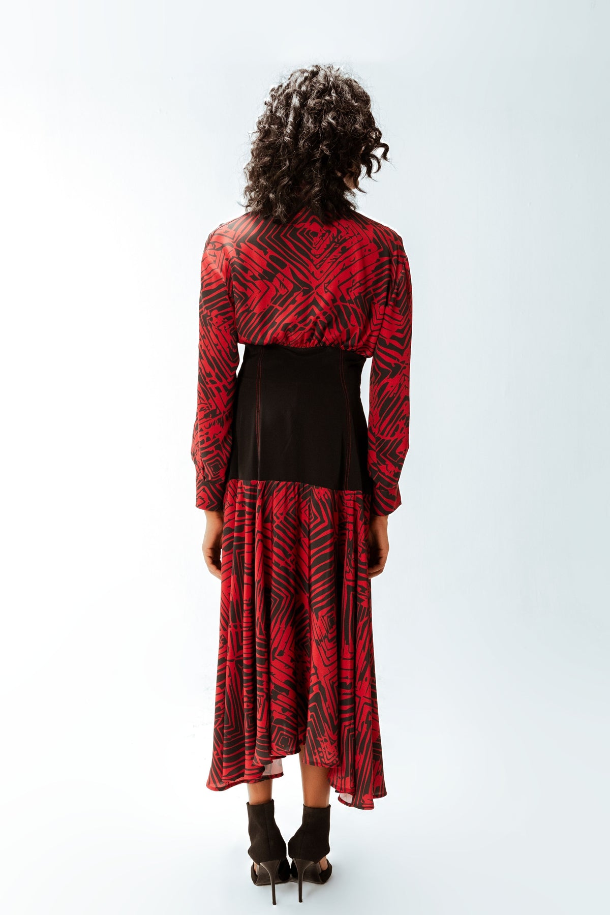 Florix Print  Samira Crepe  Dress
