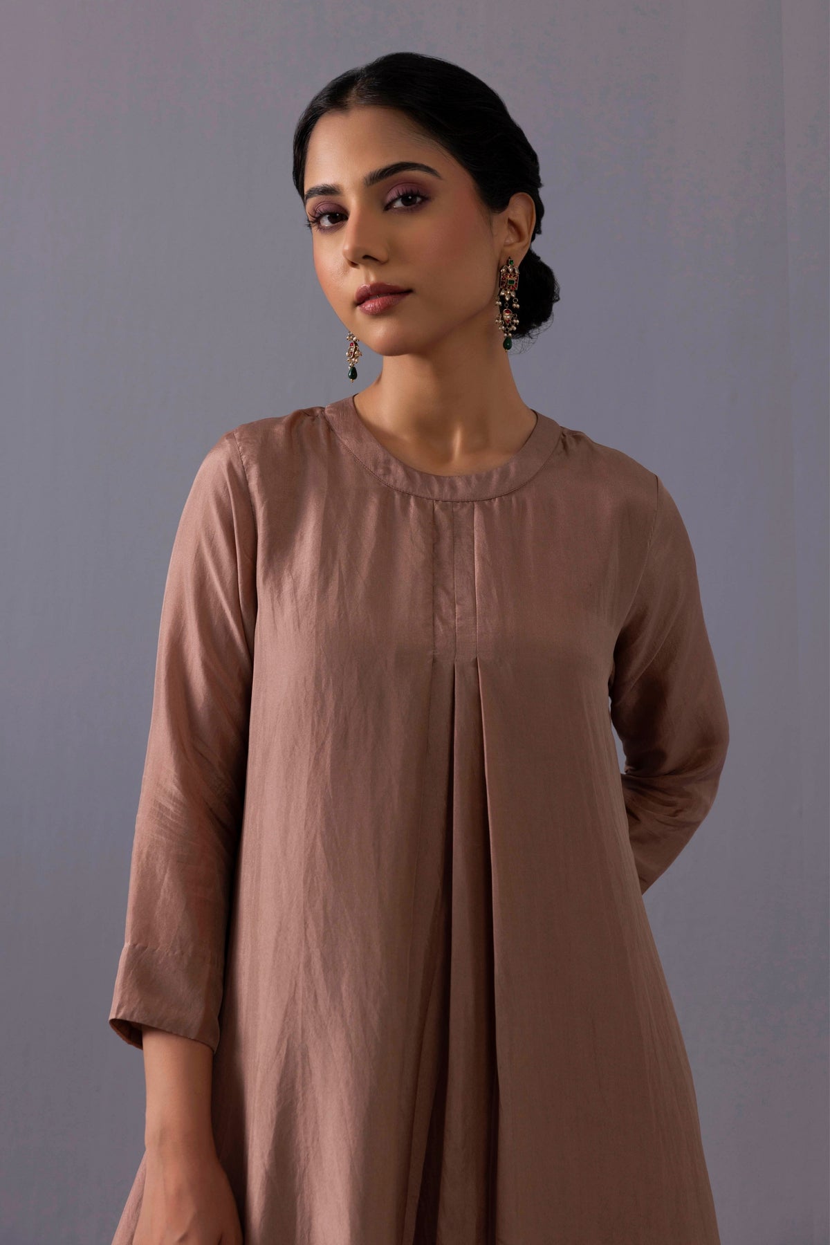 Maya Brown Kurta Set